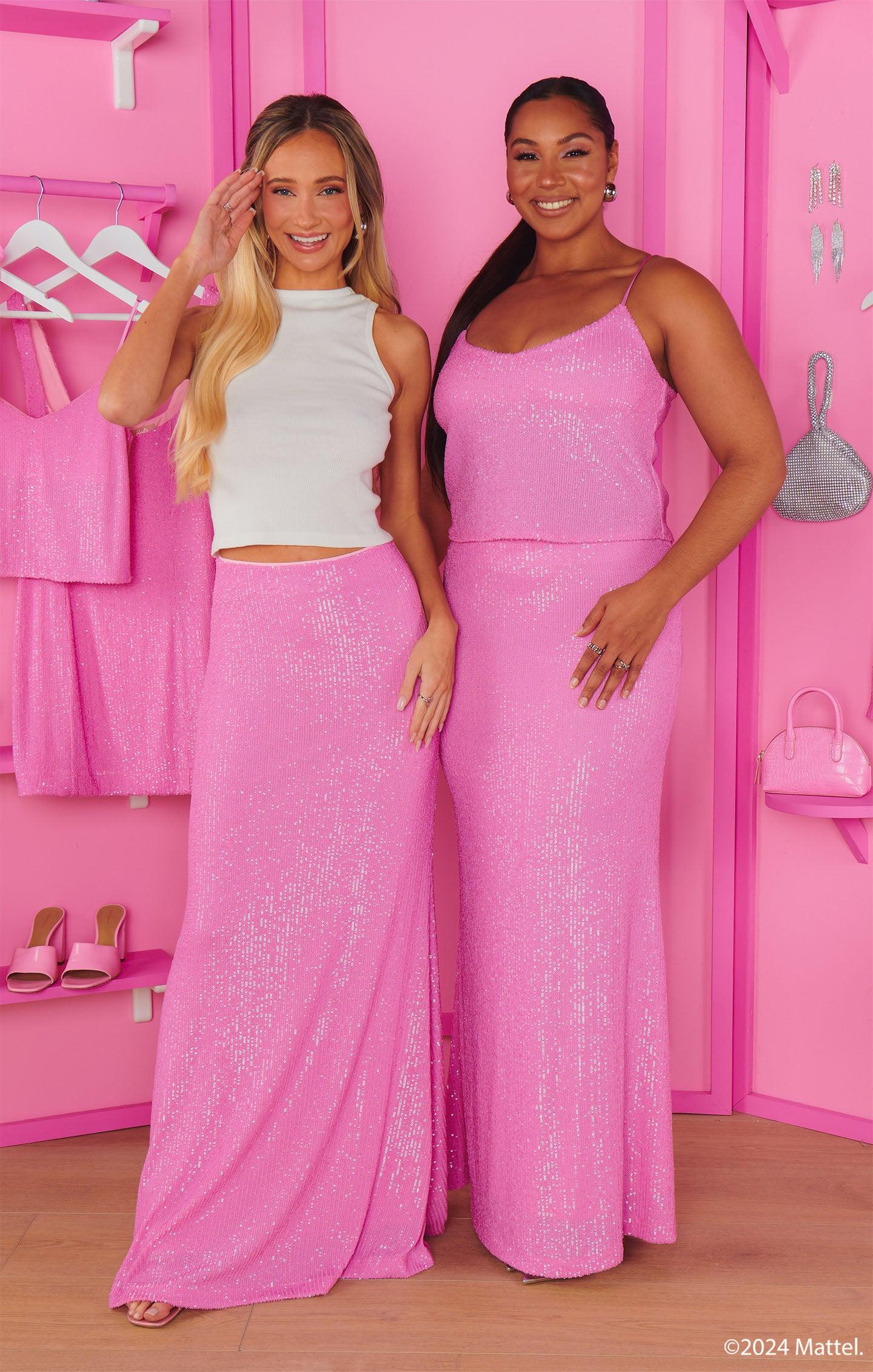 RSVP Top ~ Barbie™ Pink Sequins Product Image
