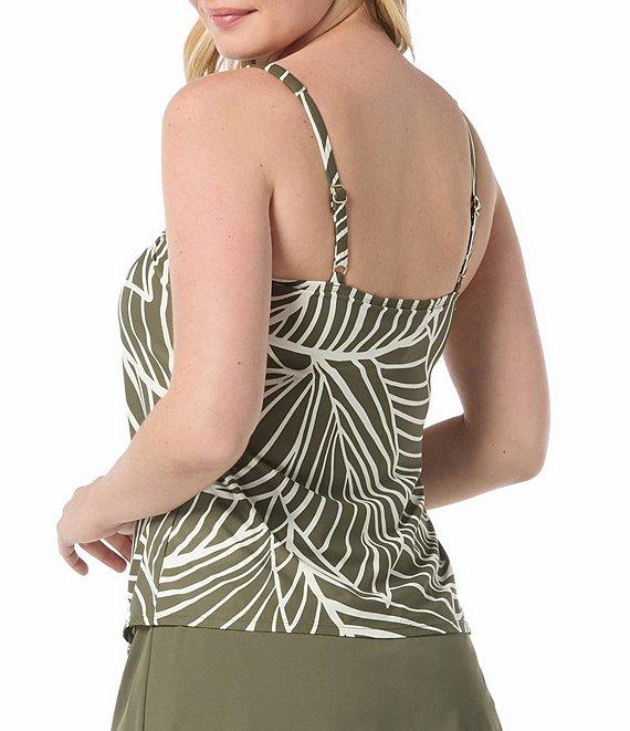 Coco Reef Palm Leaf Bra Cup Size Underwire Tankini Swim Top Product Image