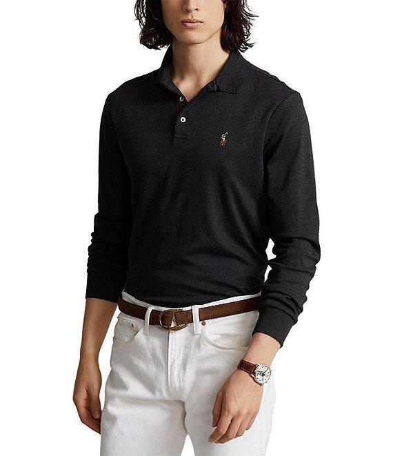 Polo Ralph Lauren Classic Fit Soft Cotton Long Sleeve Polo Shirt Product Image