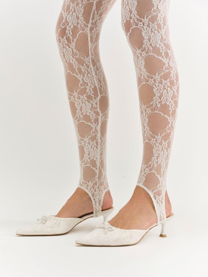 Colette Mule Heel — Cream Product Image