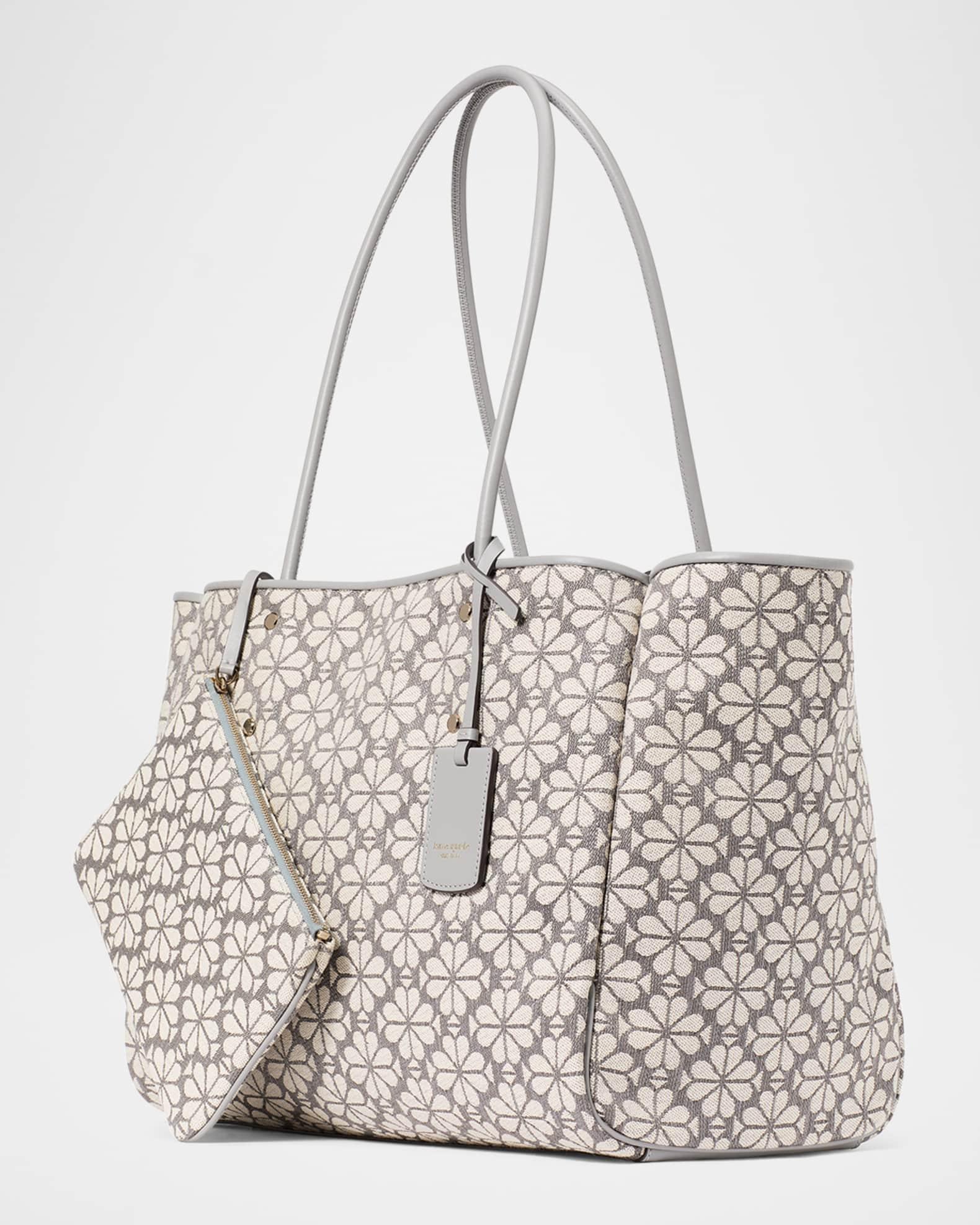 large spade flower jacquard tote bag  Product Image