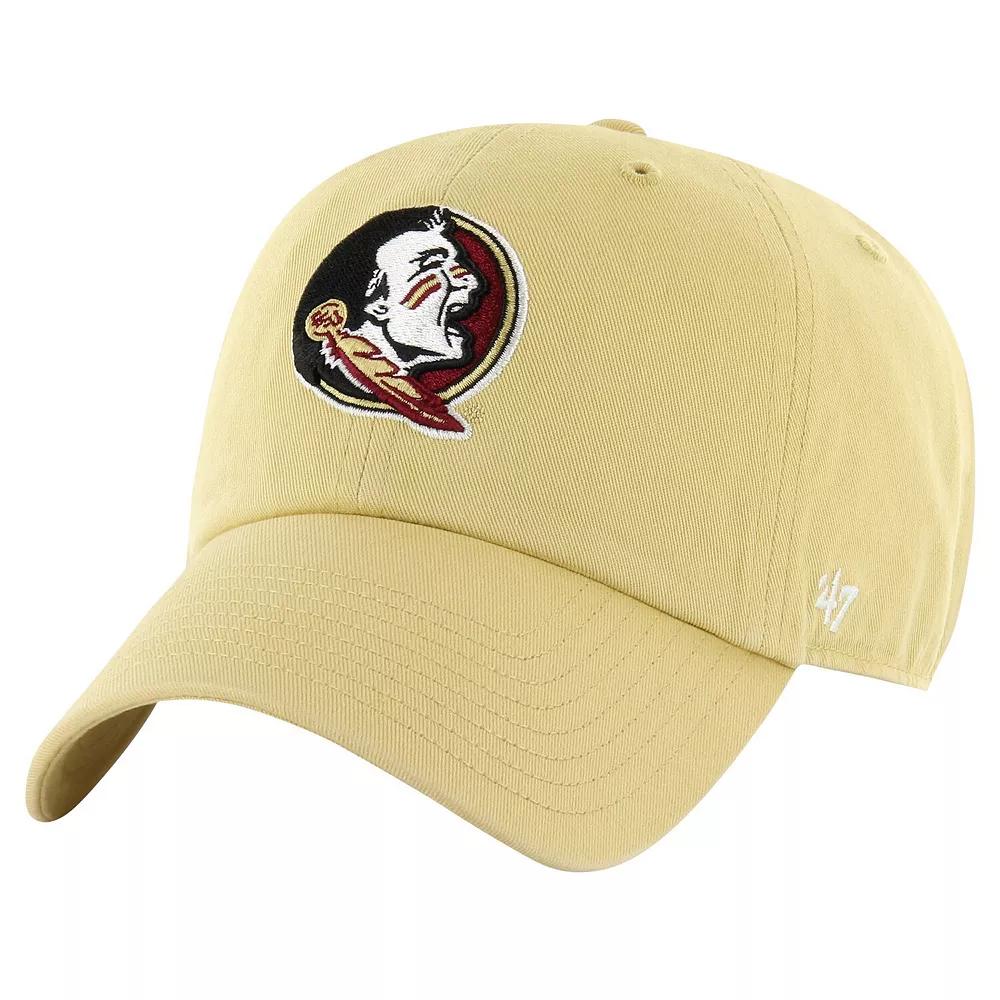Men's '47 Gold Florida State Seminoles Vintage Clean Up Adjustable Hat Product Image