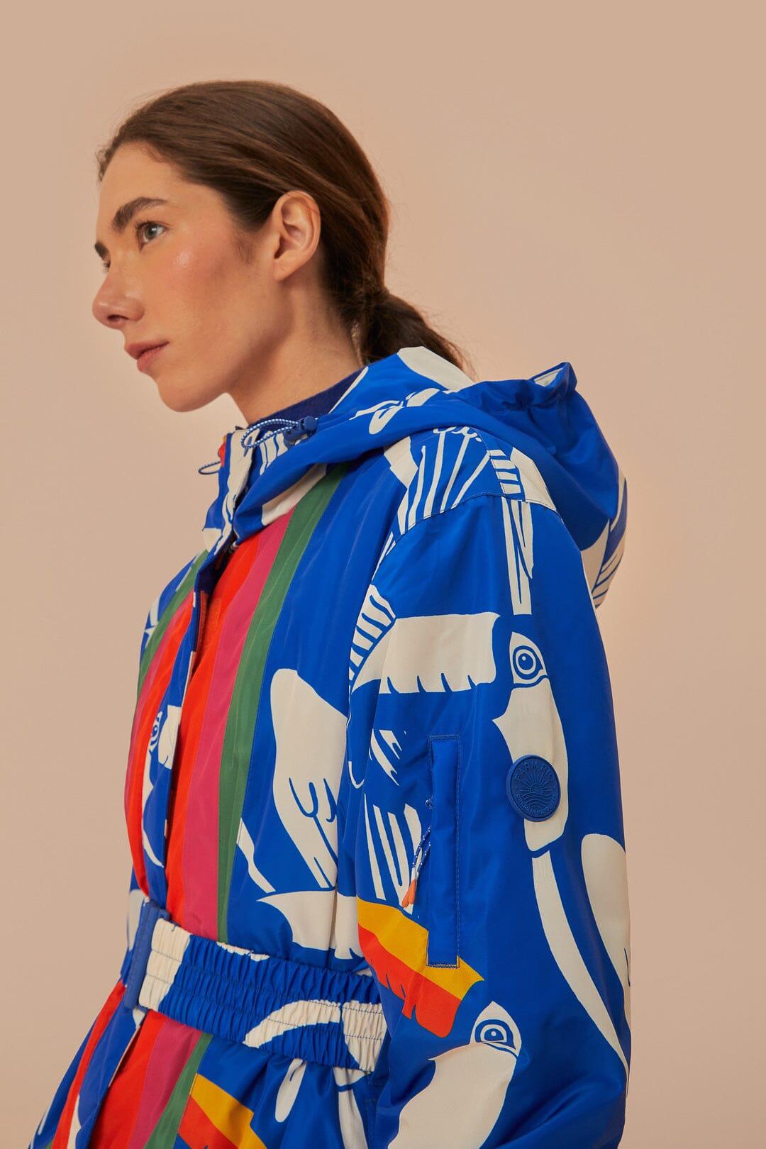 Blue Toucans Ski Jacket Product Image