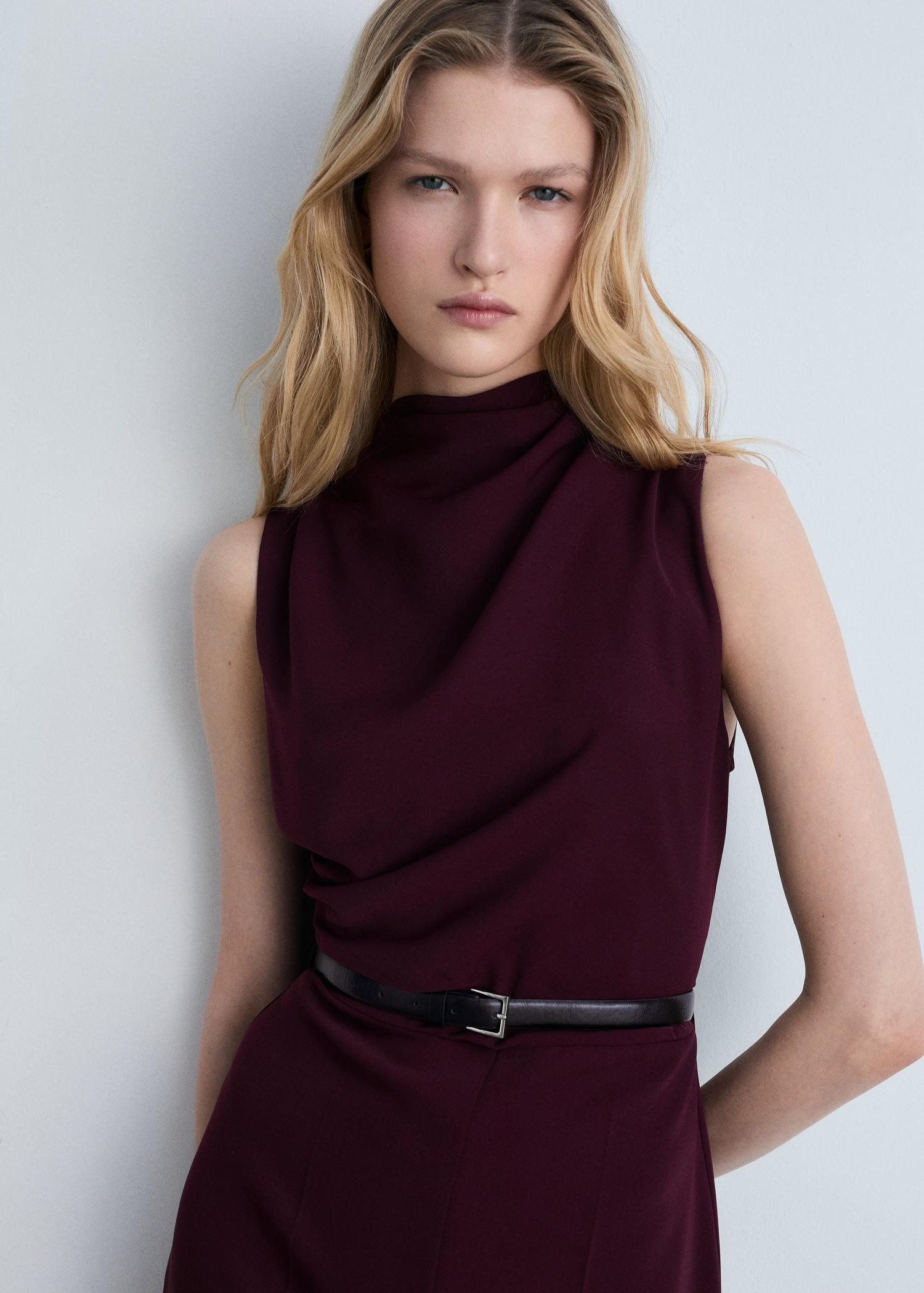 Belt long jumpsuit - Women | MANGO USA Product Image