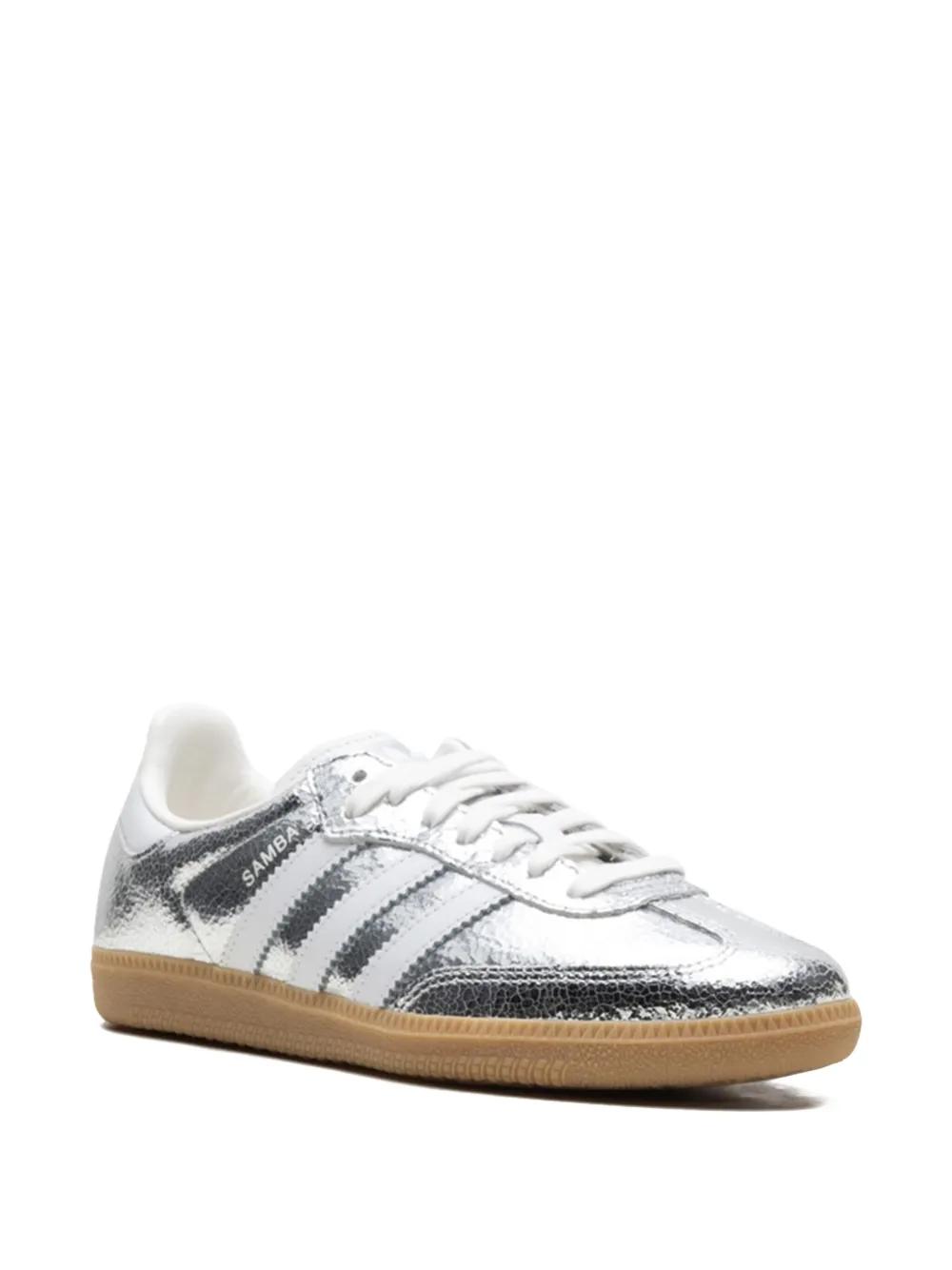 Samba OG "Silver Metallic Cracked Leather" sneakers  Product Image