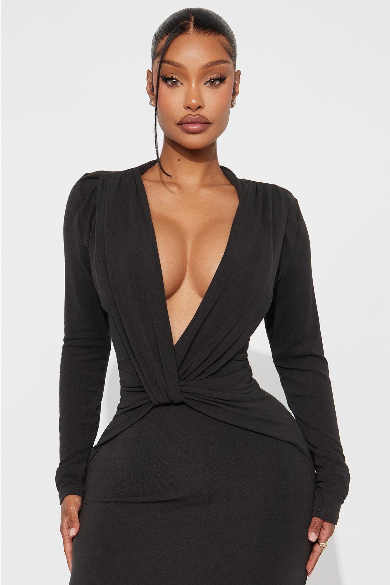 Roxy Twist Maxi Dress - Charcoal Female Product Image