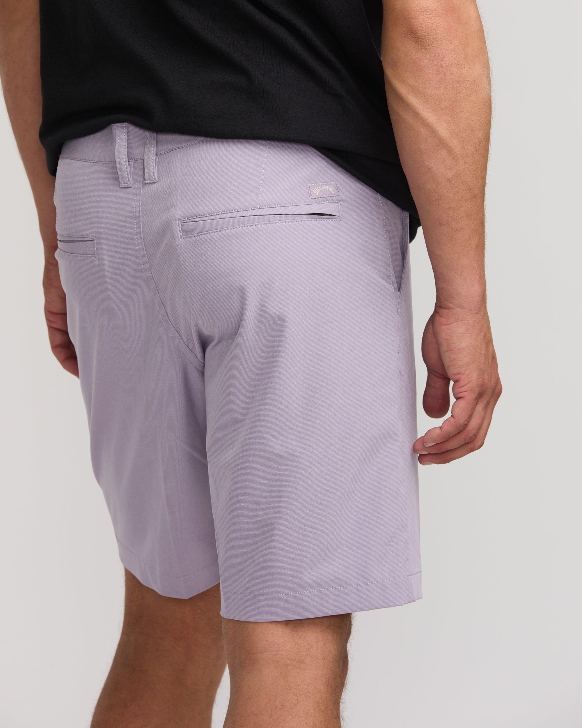 Crossfire Submersible 19" Hybrid Shorts - Light Purple Male Product Image