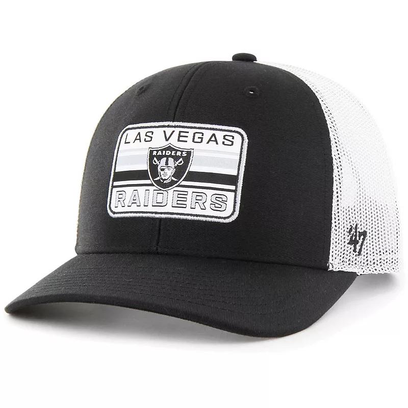 Men's '47 Black/White Las Vegas Raiders Drifter Adjustable Trucker Hat, Lvr Black Product Image