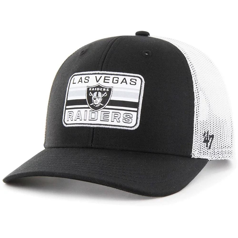 Men's '47 Black/White Las Vegas Raiders Drifter Adjustable Trucker Hat, Lvr Black Product Image