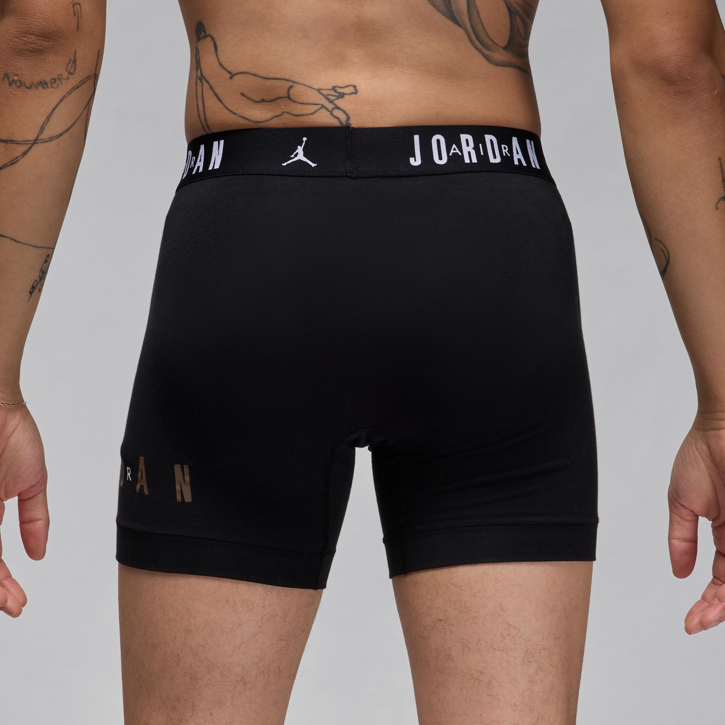 Mens Jordan Dri-FIT Cotton Essentials Flight Boxer Briefs (2-Pack) | JM0623-X79 Product Image