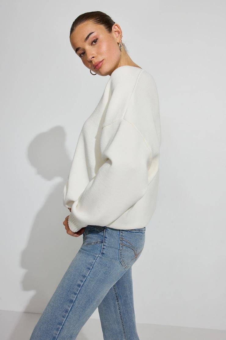 Renee Spongy Cropped Cardigan Product Image