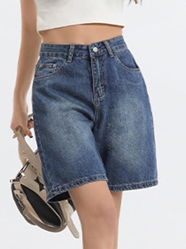 Vintage Denim Bermuda Shorts Product Image