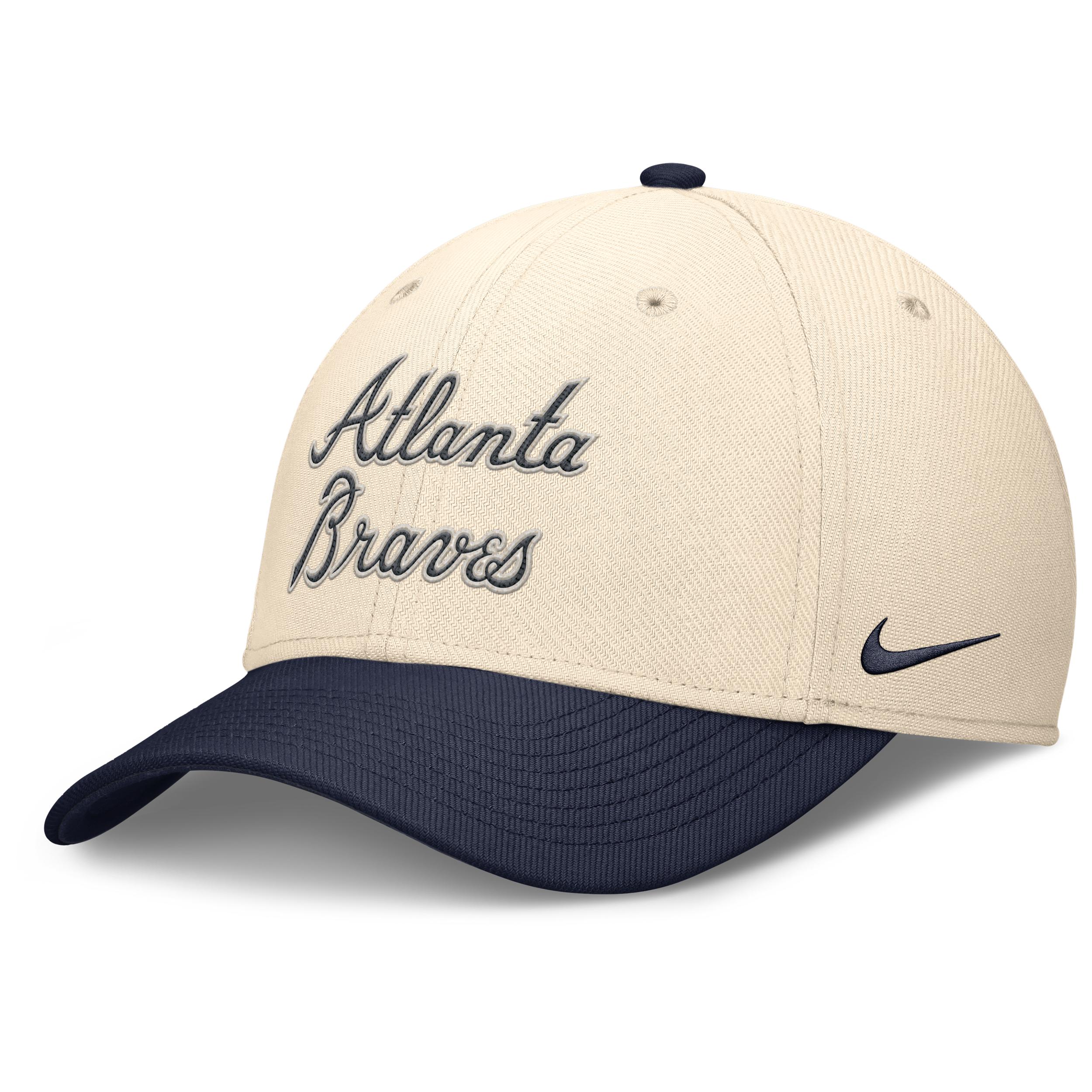 Atlanta Braves Statement Rise Swoosh Nike Men's Dri-FIT MLB Hat Product Image