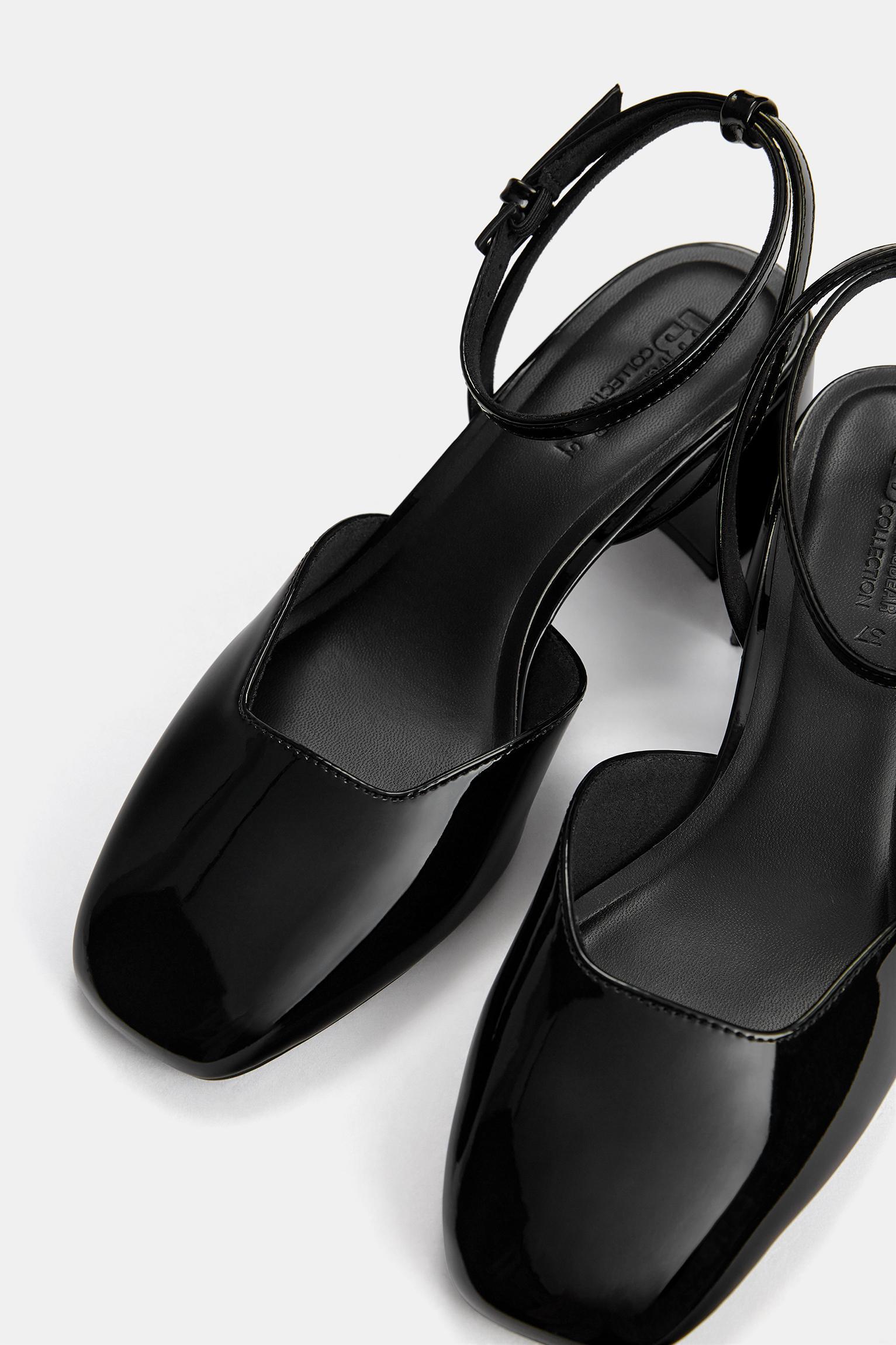 Faux patent leather high-heel shoes Product Image