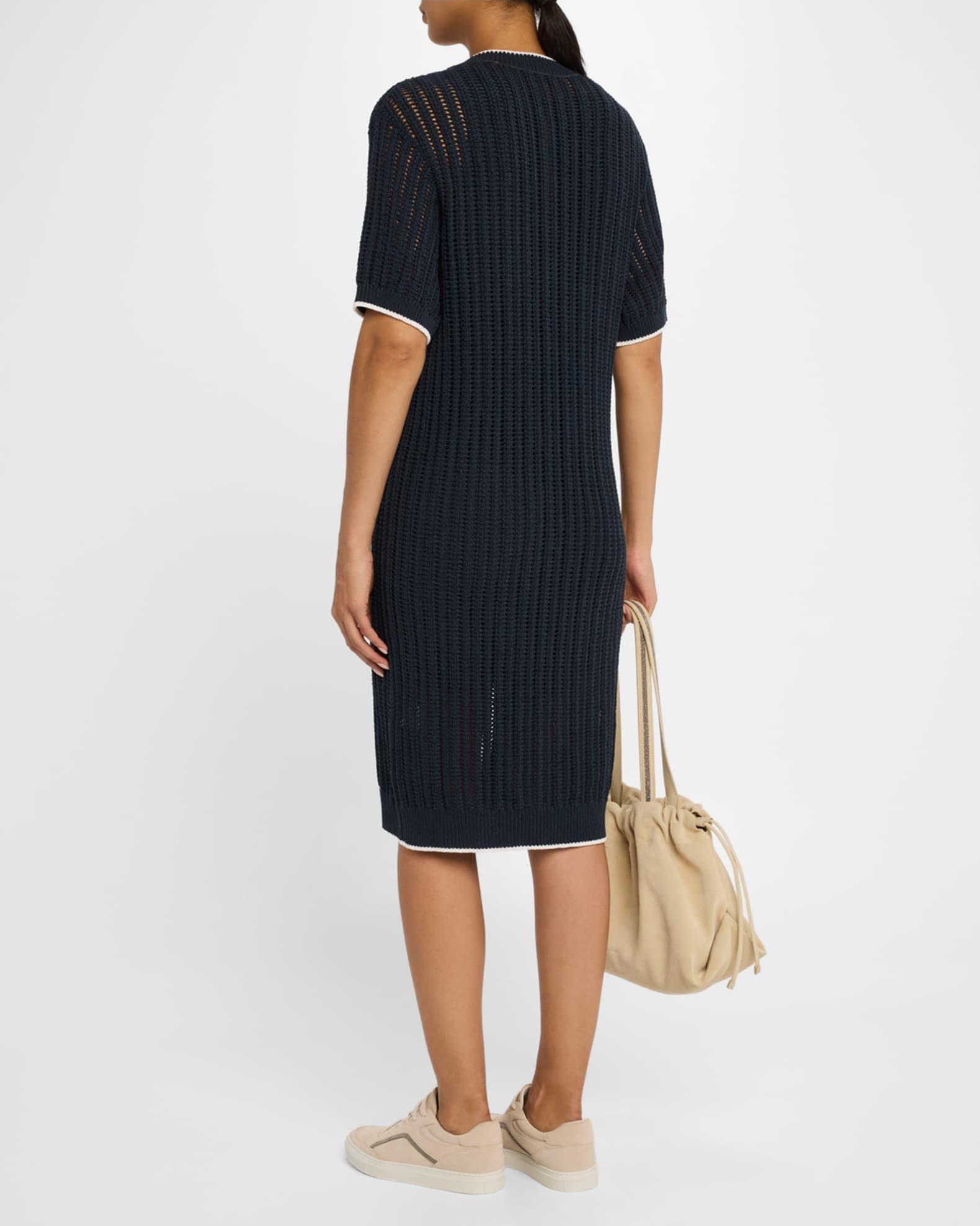 Mesh Knit Midi T-Shirt Dress Product Image