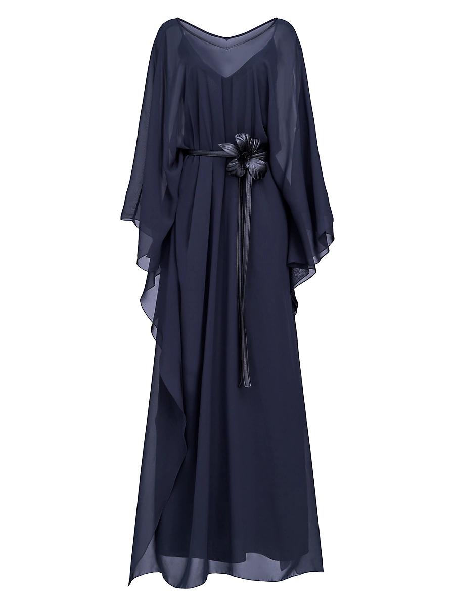Womens May Chiffon Belted Caftan Dress Product Image