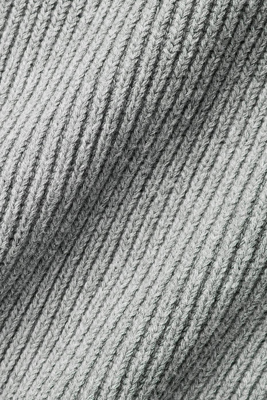 Domain Rib Knit Crew Sweater - Athletic Heather Grey Male Product Image