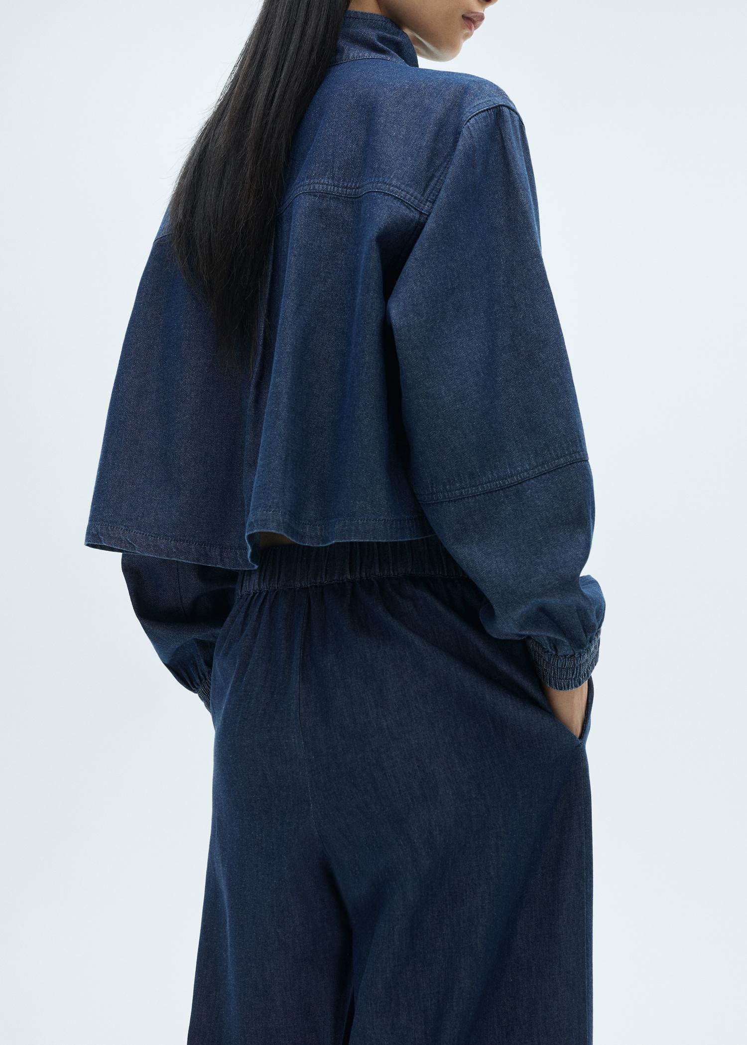 Pockets denim jacket - Women | MANGO USA Product Image