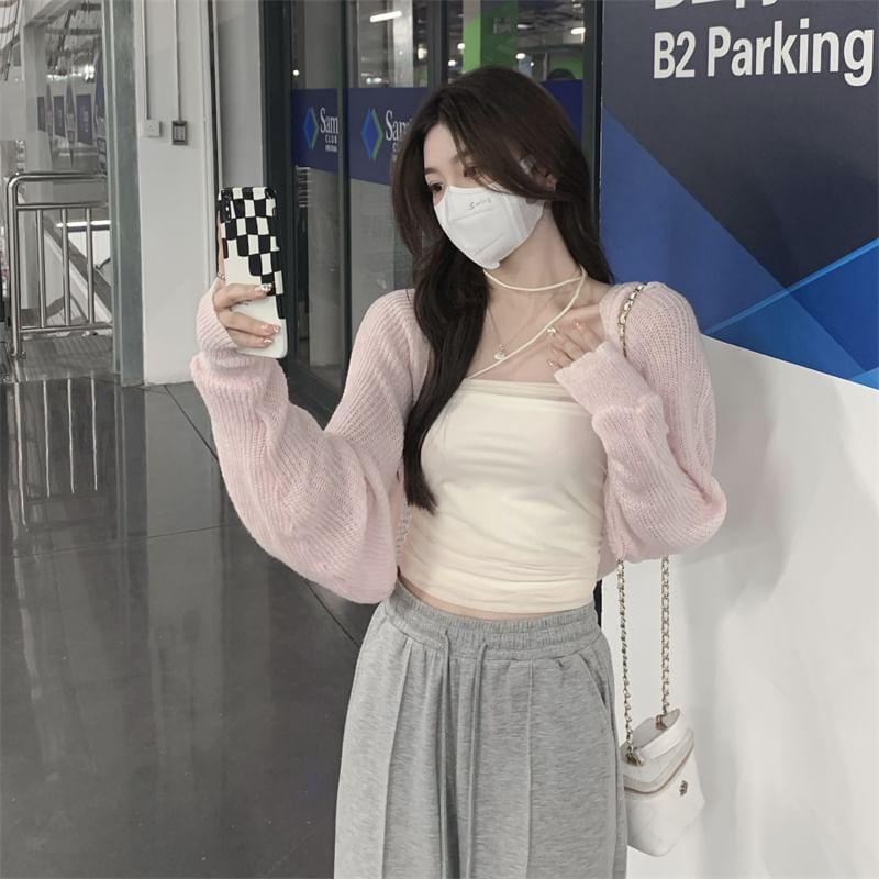 Plain Tube Top / Cardigan Product Image