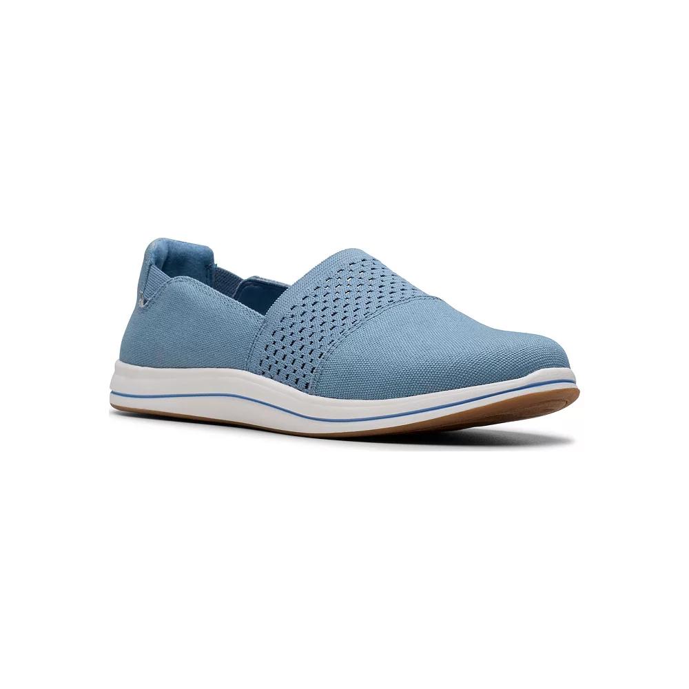 Clarks® Cloudstepper Breeze Vibe Women's Slip-On Shoes, Size: 7, Light Blue Product Image