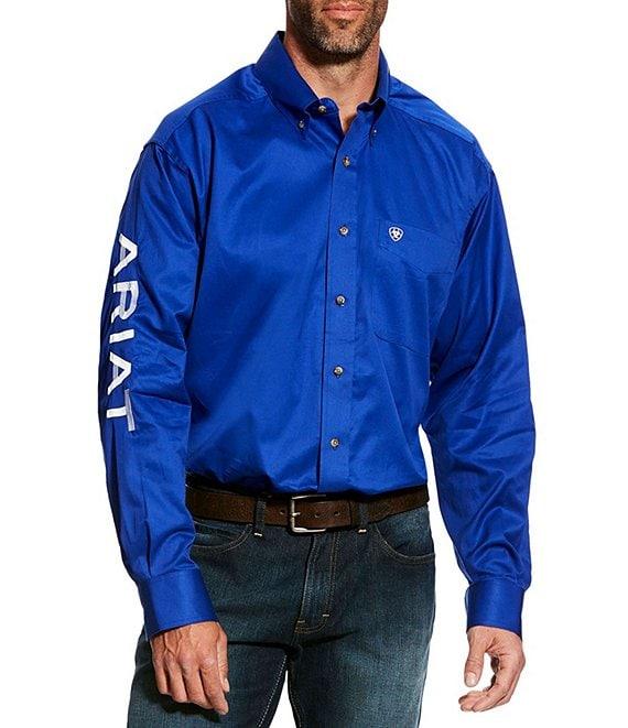 Ariat Team Logo Long-Sleeve Woven Twill Shirt Product Image