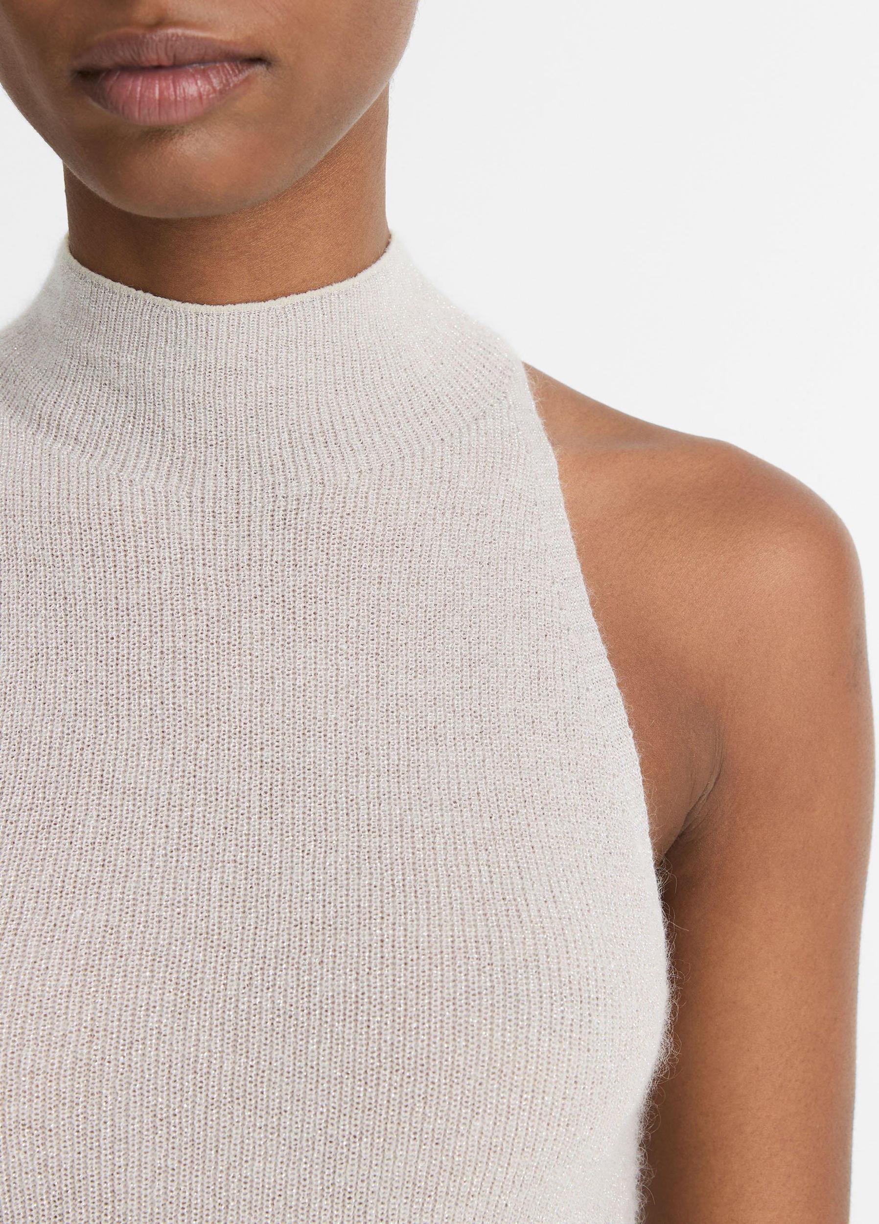Italian Metallic Alpaca-Blend Mock-Neck Tank Product Image