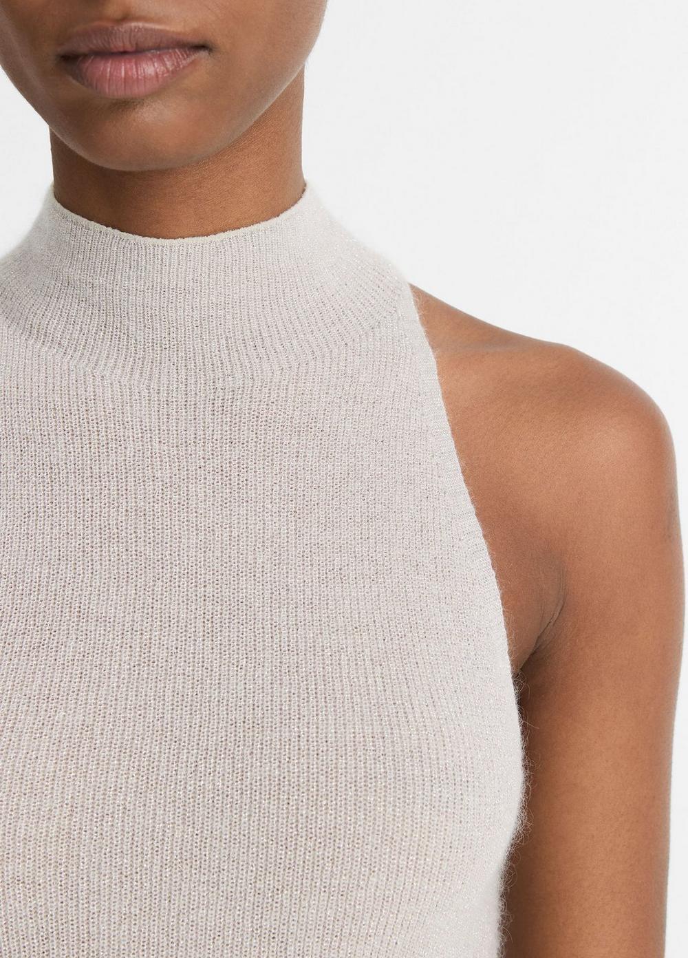 Italian Metallic Alpaca-Blend Mock-Neck Tank Product Image