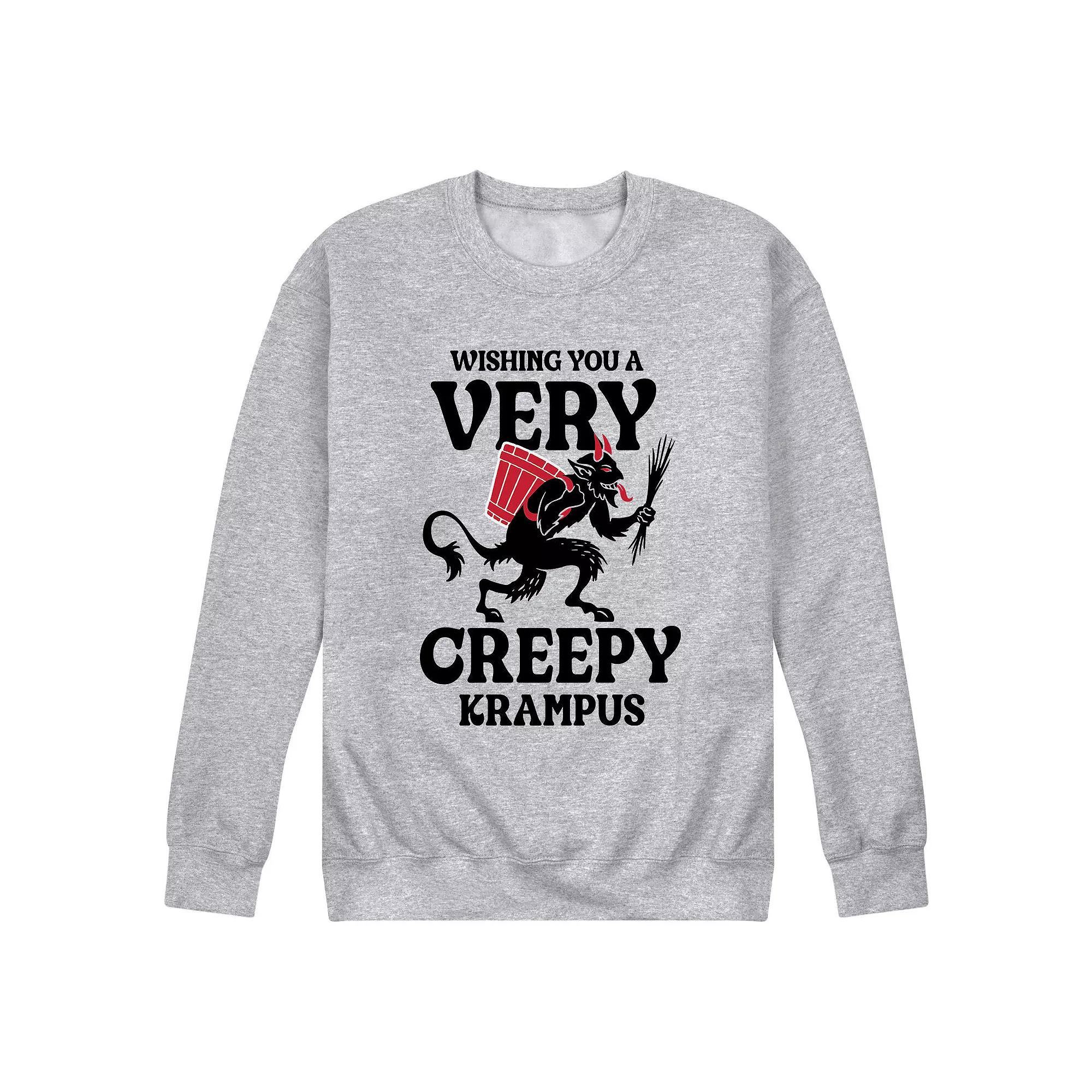 Men's Very Creepy Krampus Sweatshirt,  Product Image