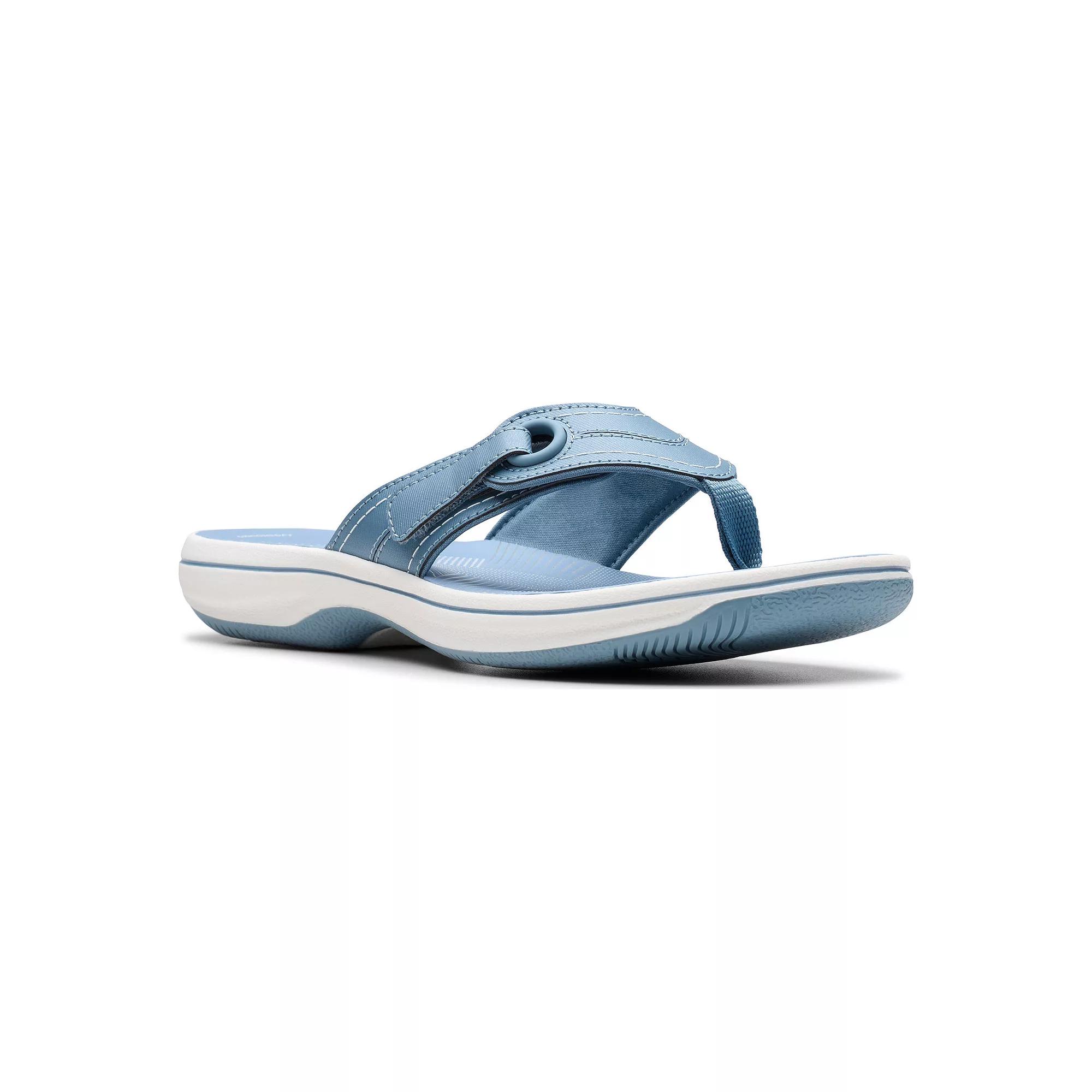 Clarks® Cloudsteppers Breeze Reyna Women's Flip Flop Sandals, Size: 8, Blue Grey Product Image