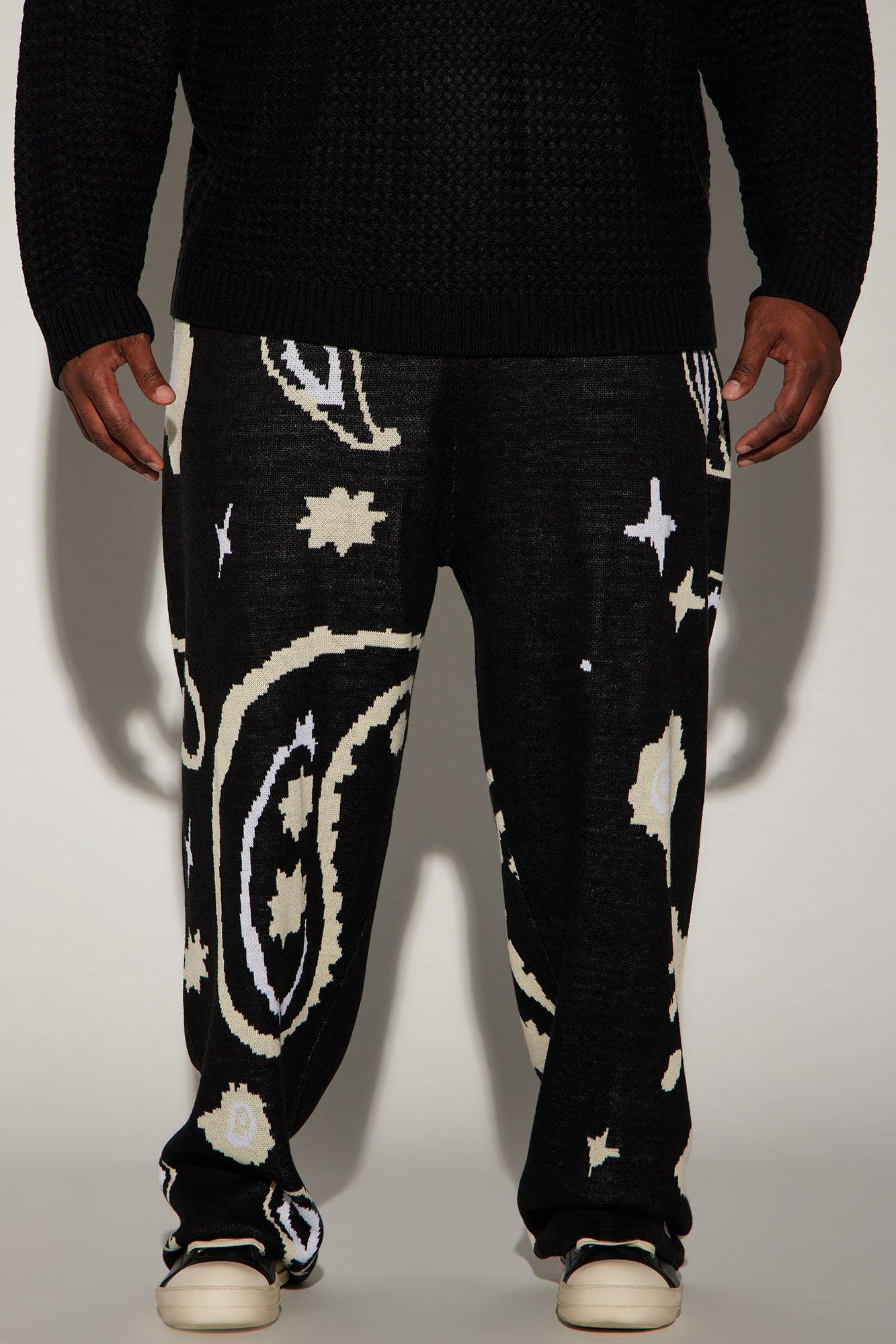 Easy Paisley Straight Pant - Black/combo Product Image