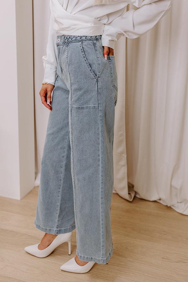 The Julie High Waist Wide Leg Jean in Light Wash Product Image