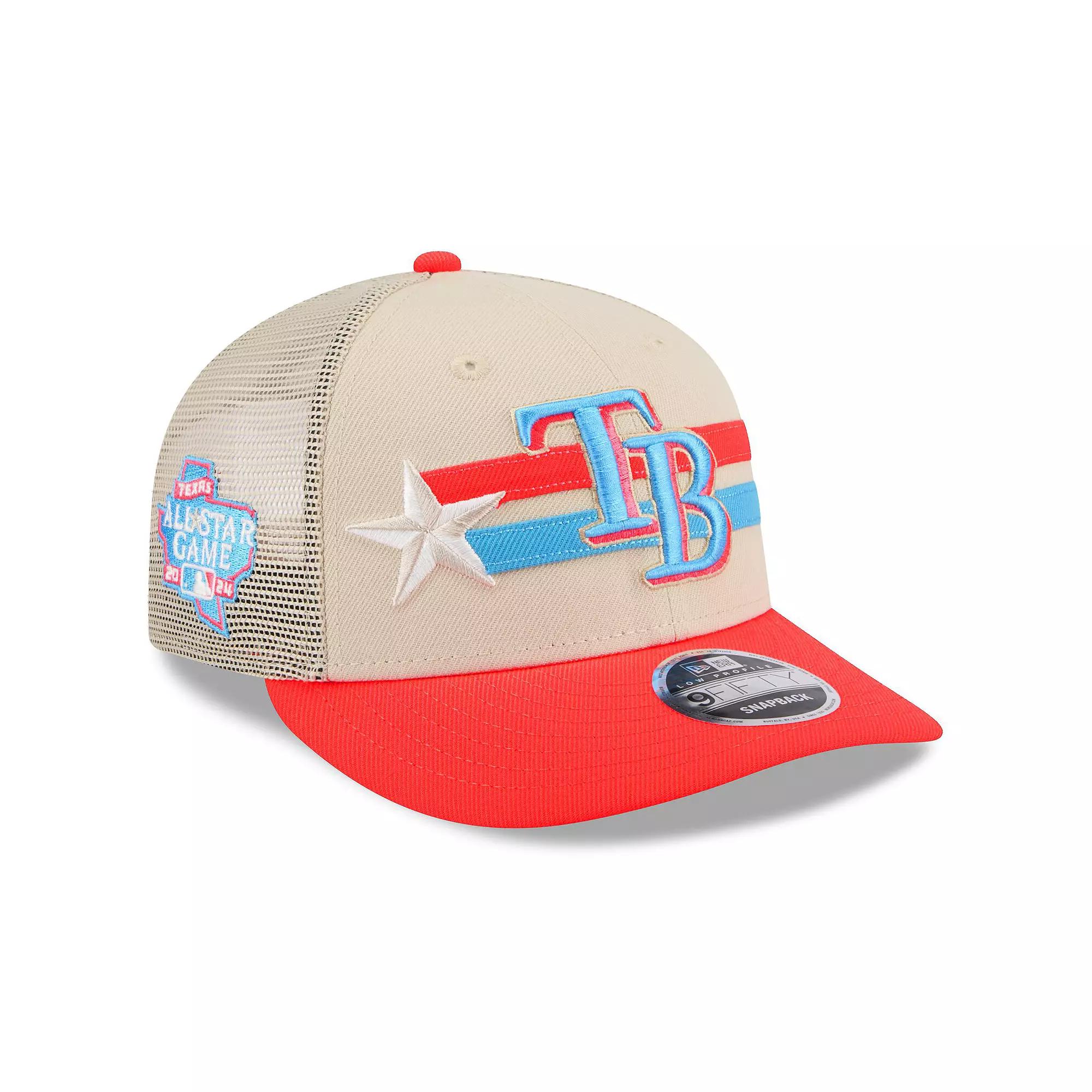 Men's New Era  Cream Tampa Bay Rays 2024 MLB All-Star Game  Meshback Low Profile 9FIFTY Snapback Hat, Team Product Image