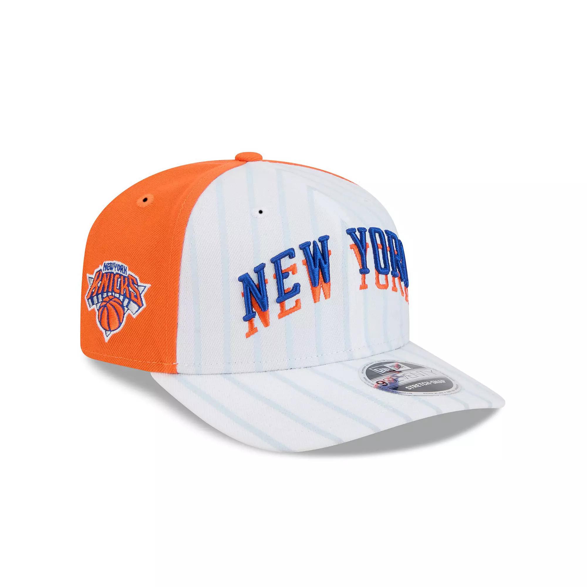 Men's New Era  White New York Knicks 2024/25 City Edition 9SEVENTY Stretch-Snap Hat Product Image