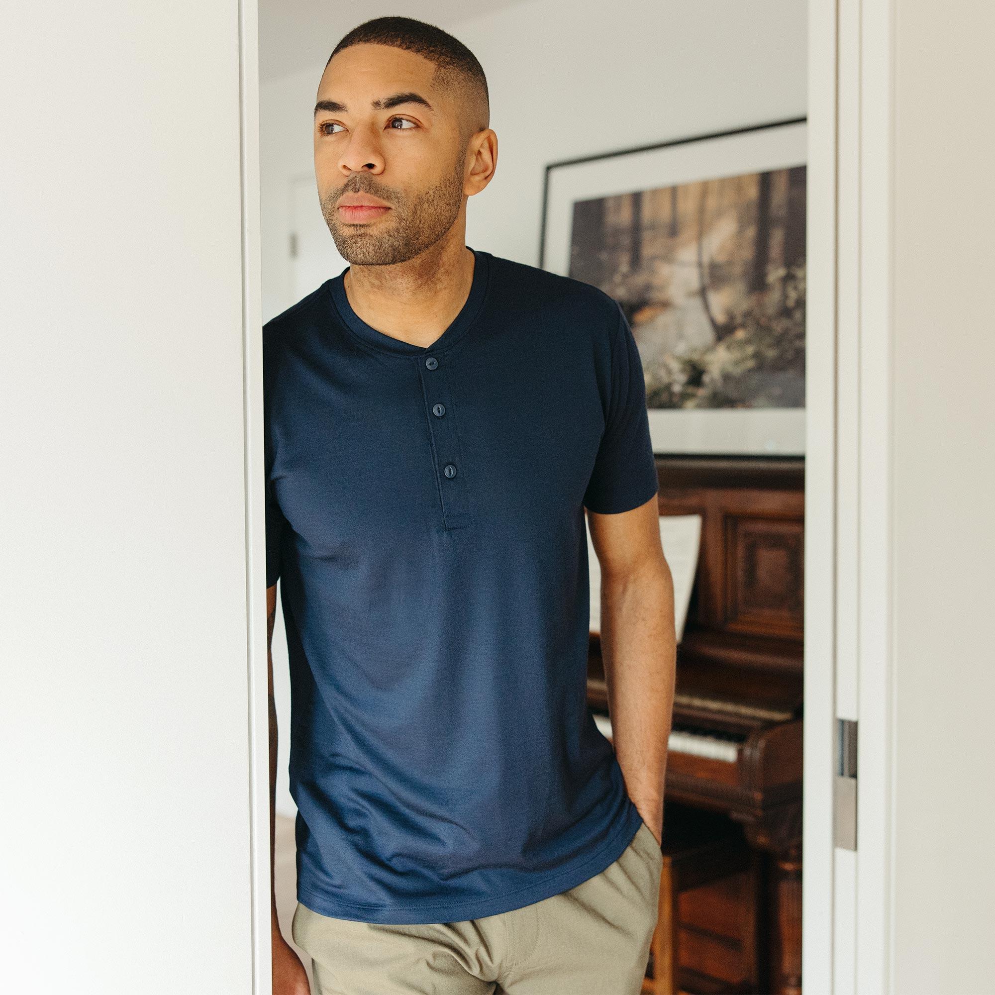 Signature Short Sleeve Henley Product Image