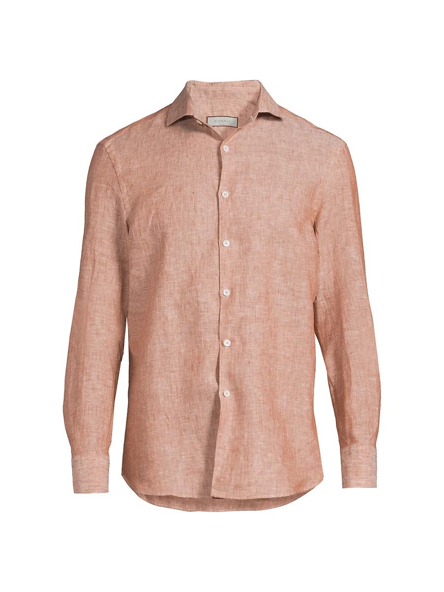 Mens Linen Sport Shirt Product Image