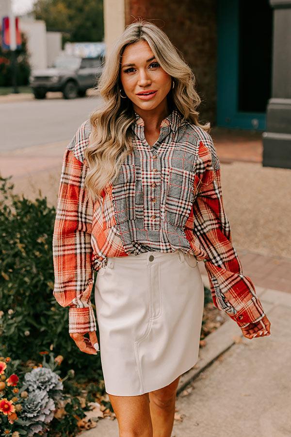 Fall Sunset Flannel Tunic Product Image