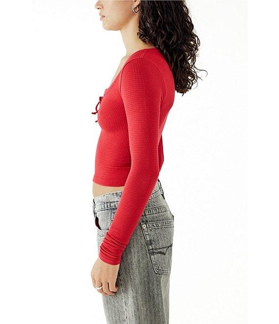 BDG Urban Outfitters Long Sleeve Knockout Top Product Image