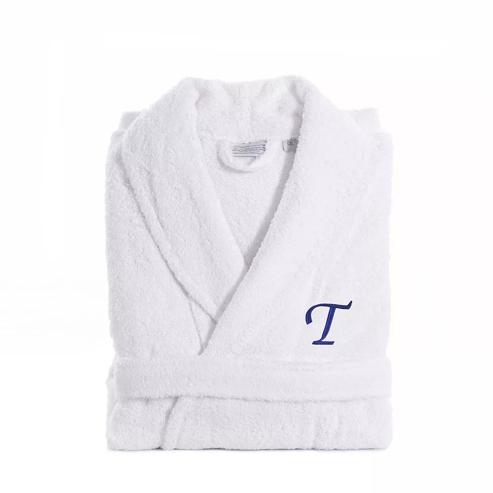 Linum Home Textiles Turkish Cotton Personalized Unisex Embroidered Terry Bathrobe, Adult Unisex,  Product Image