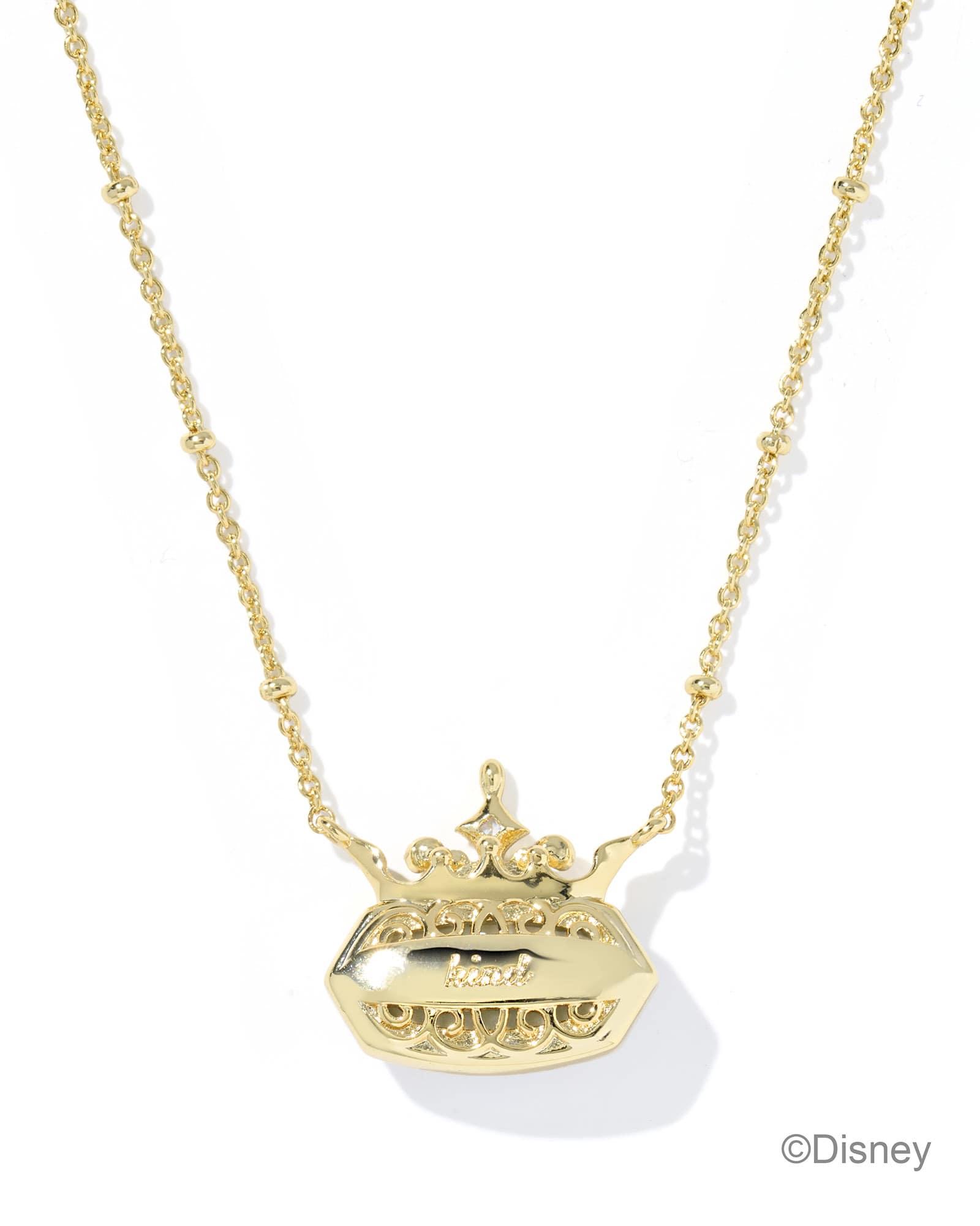 Disney | Kendra Scott Elisa Princess Gold Short Pendant Necklace Product Image