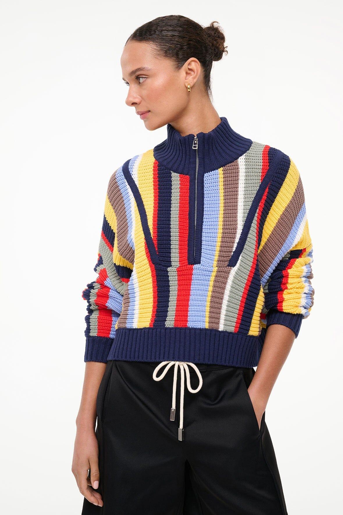 CROPPED HAMPTON SWEATER | MARKET STRIPE Product Image