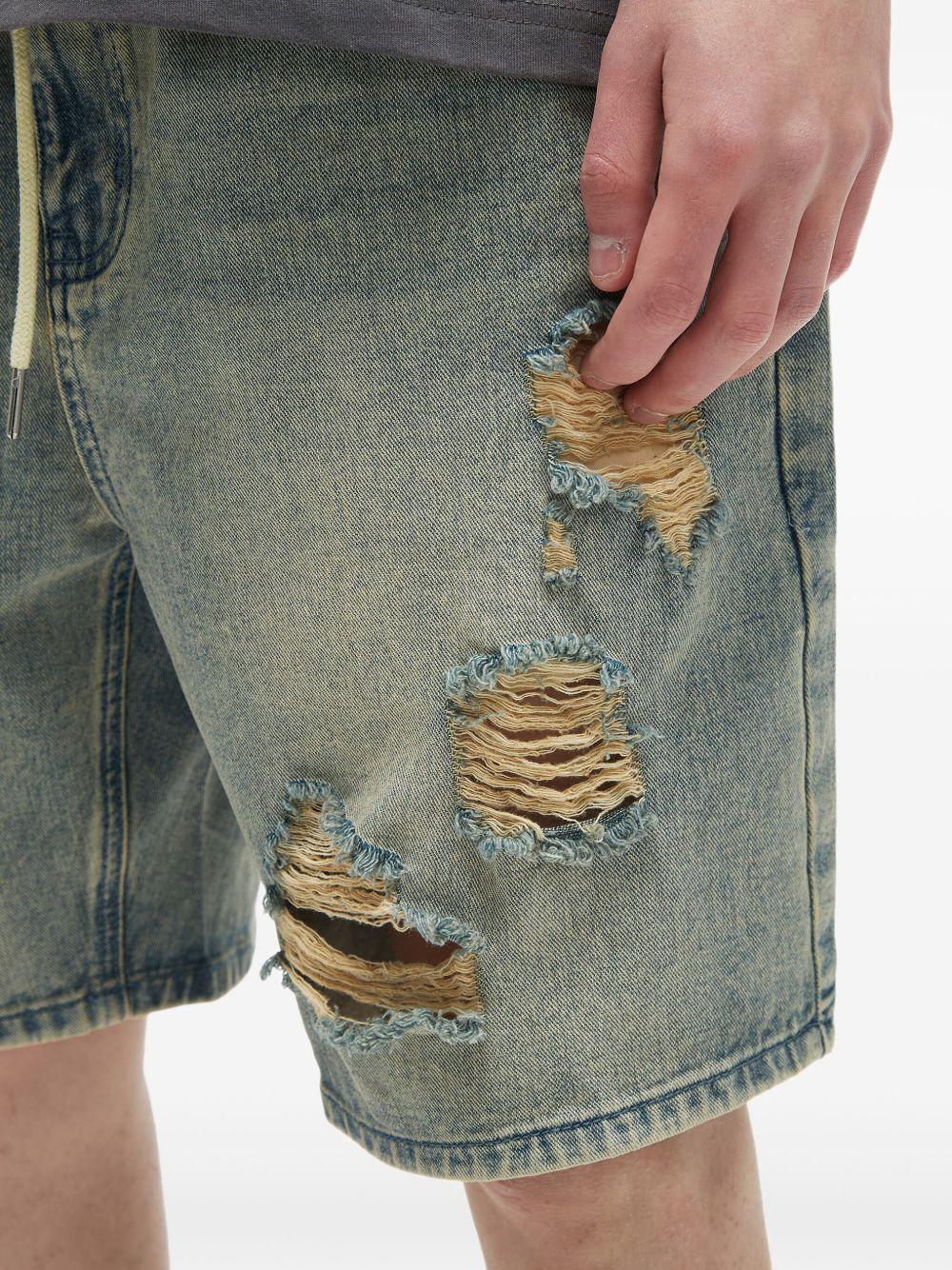 distressed denim shorts Product Image