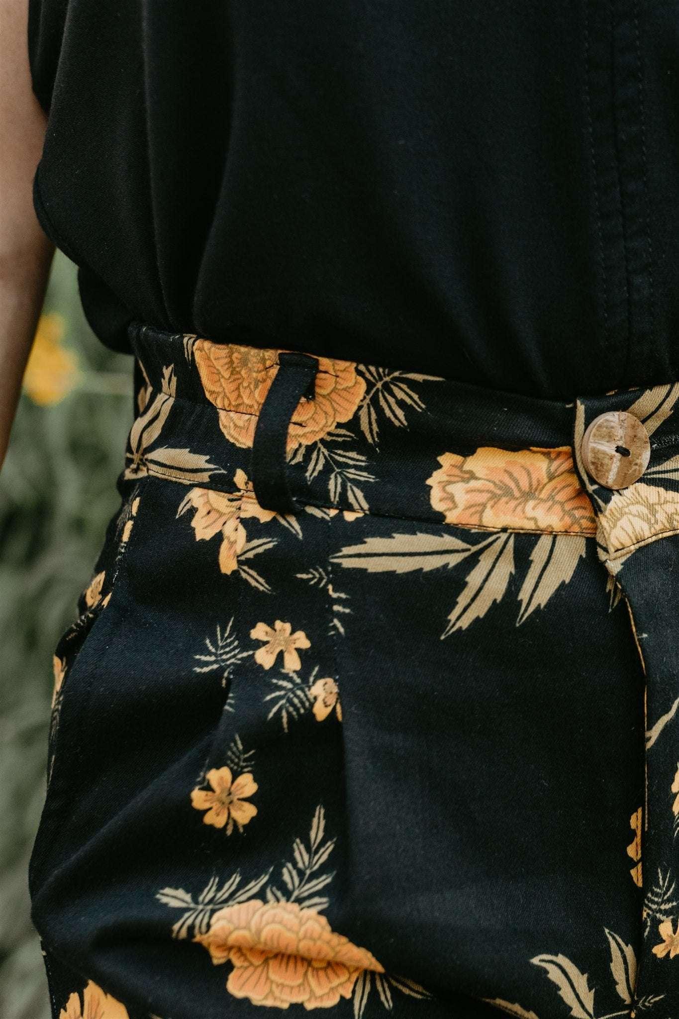 Perfect Pant in Black Marigold Product Image