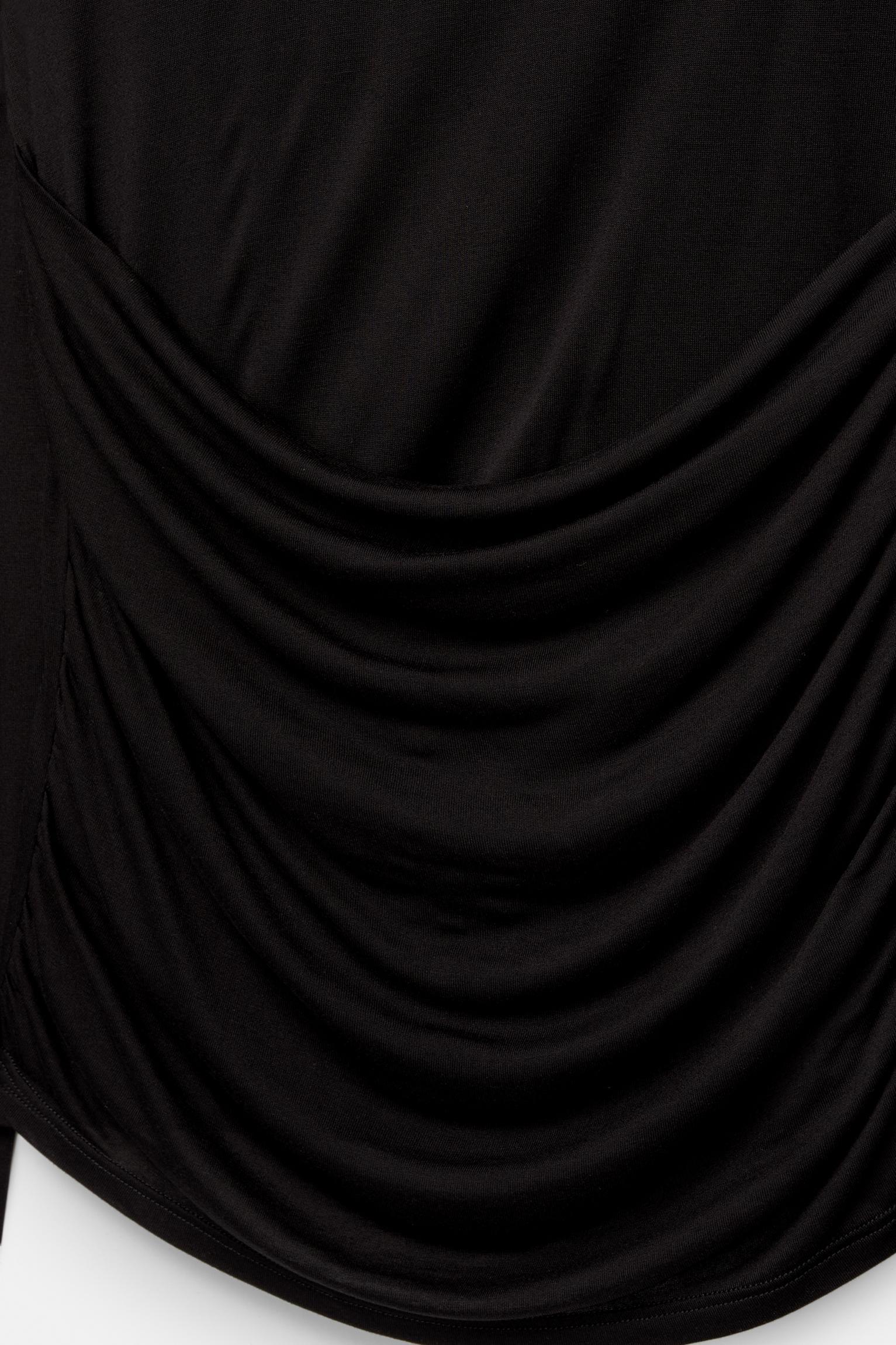 Long sleeve draped T-shirt Product Image