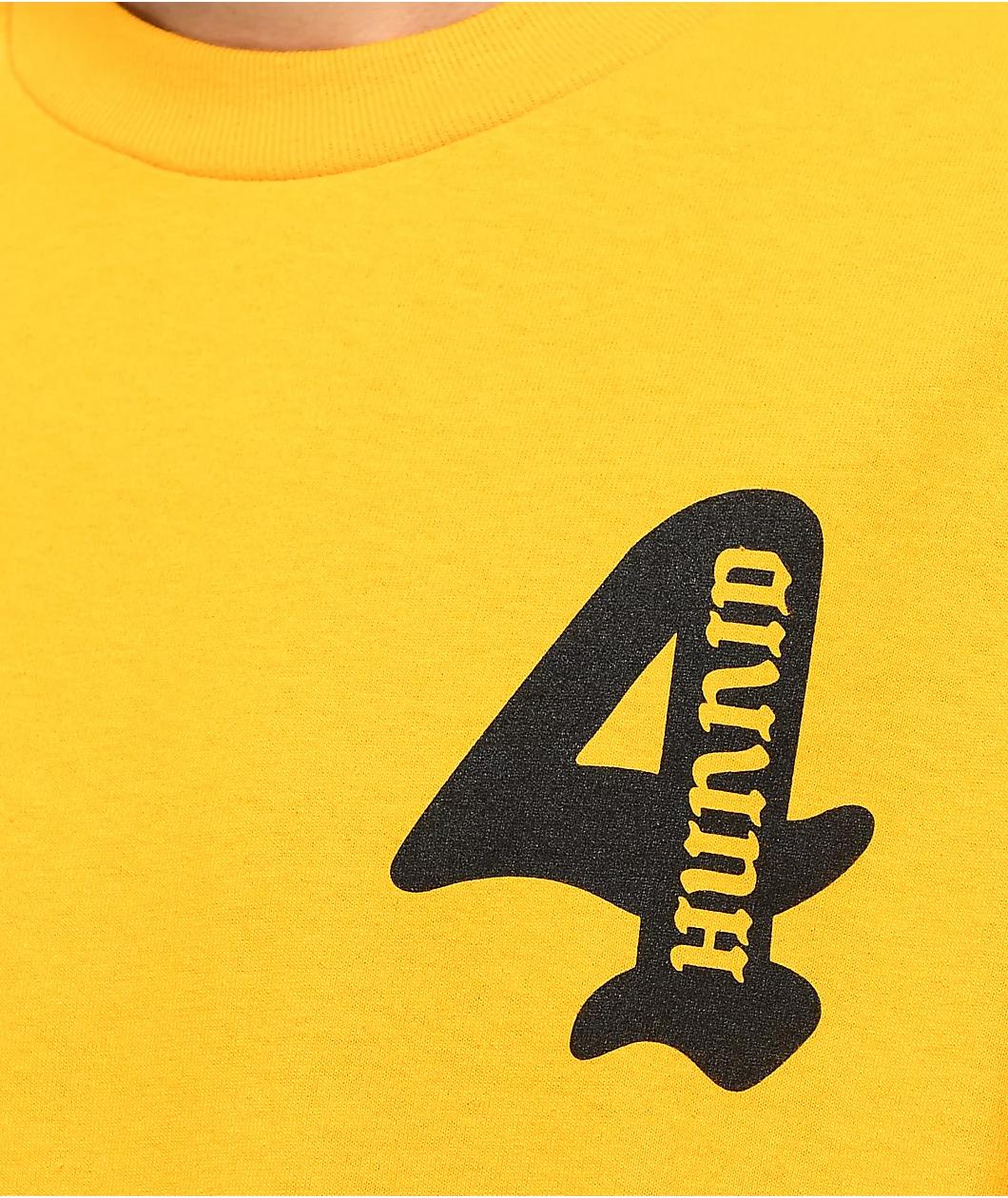 4Hunnid Cupid Gold T-Shirt Product Image