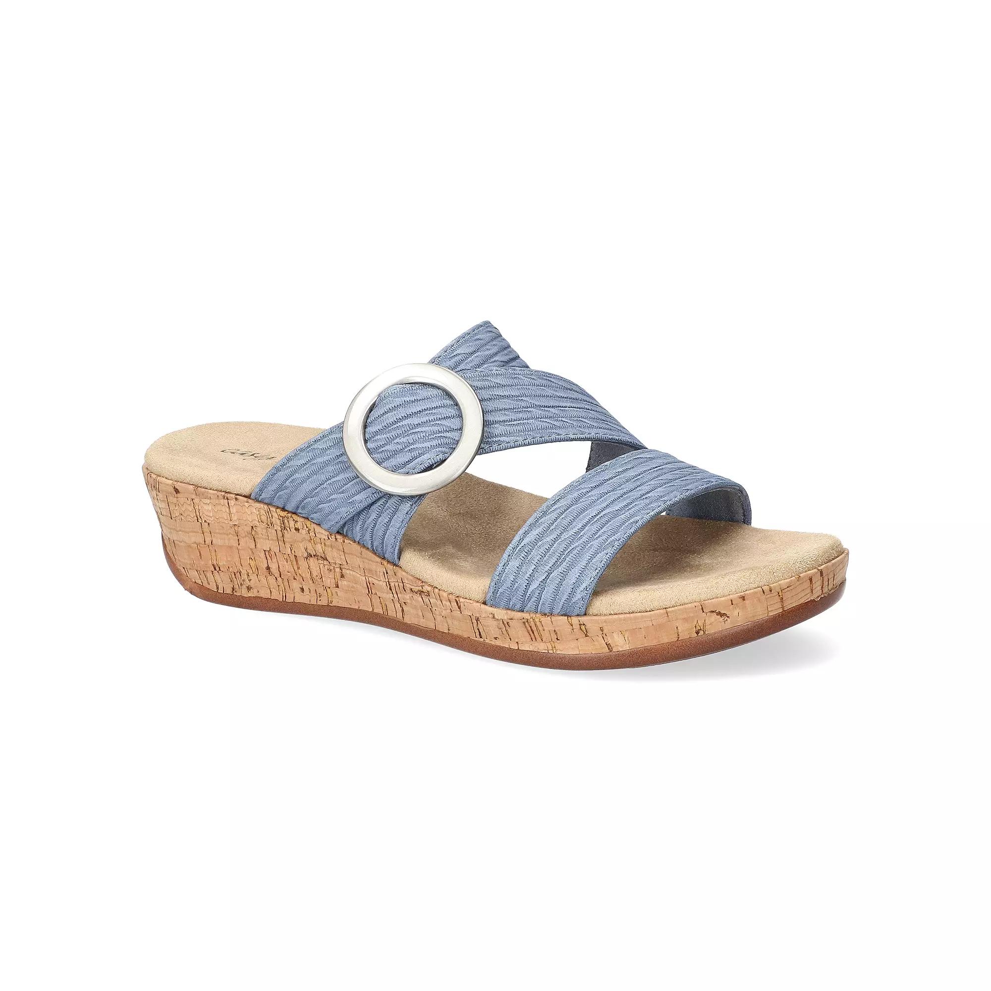 Easy Street Mina Women's Slide Wedge Sandals,  Product Image