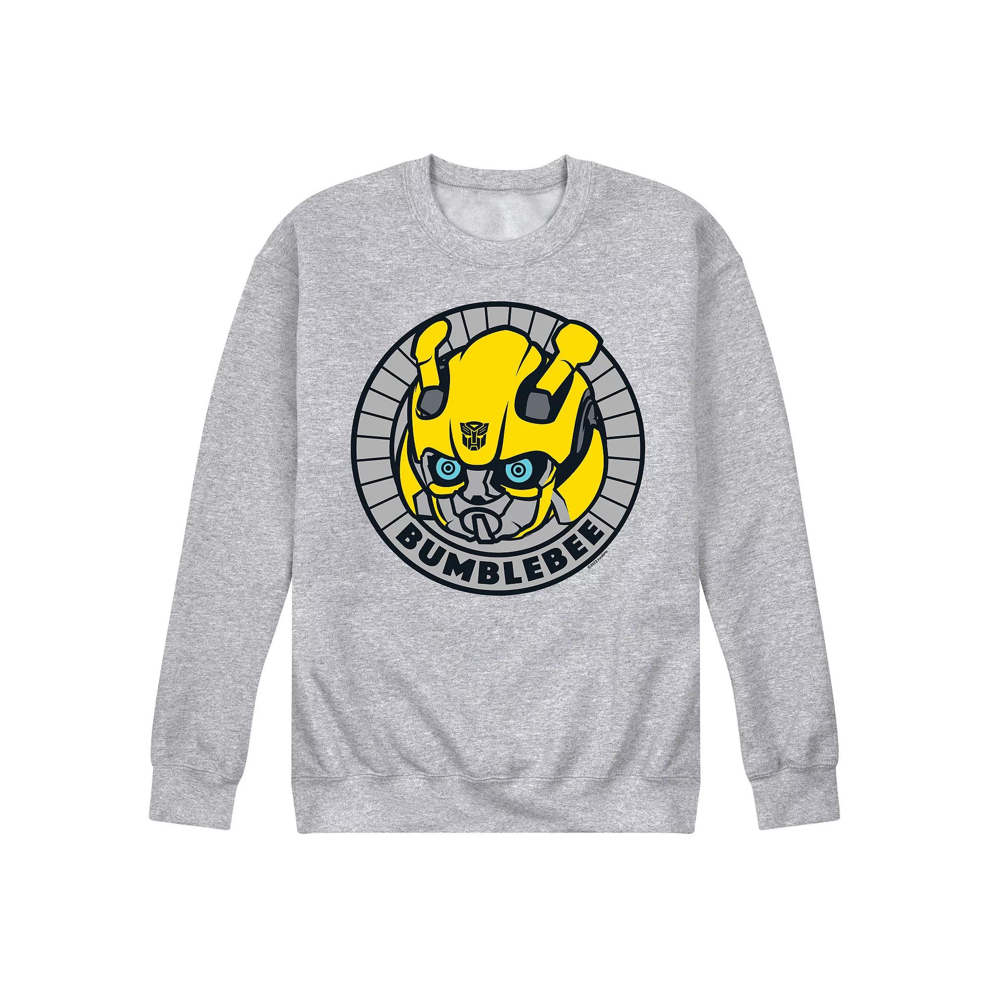 Men's Transformers Bumblebee Badge Fleece Sweatshirt,  Product Image