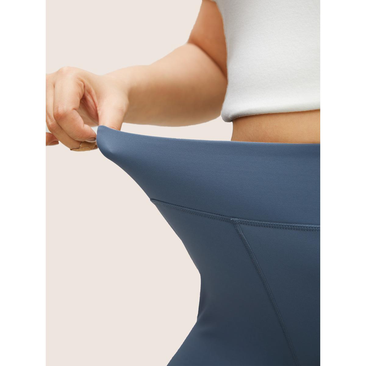 Plus Size Basic High Waisted Stretchy Butt Lift Leggings Women Stone Casual High stretch Skinny High Rise Dailywear Leggings BloomChic 26/4X Product Image