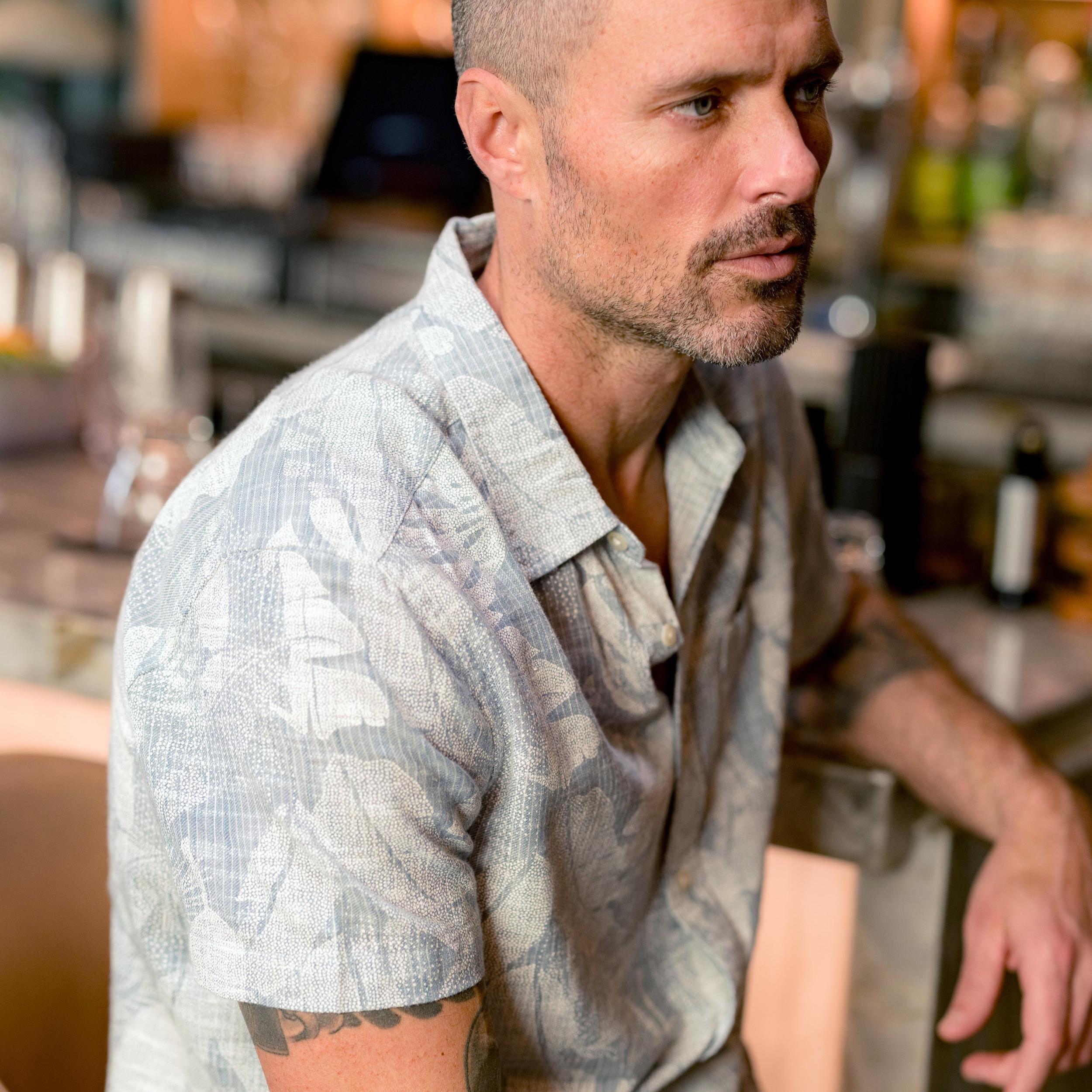 Madras Cottage Loom Printed Shirt - Mr. Chow Print Product Image