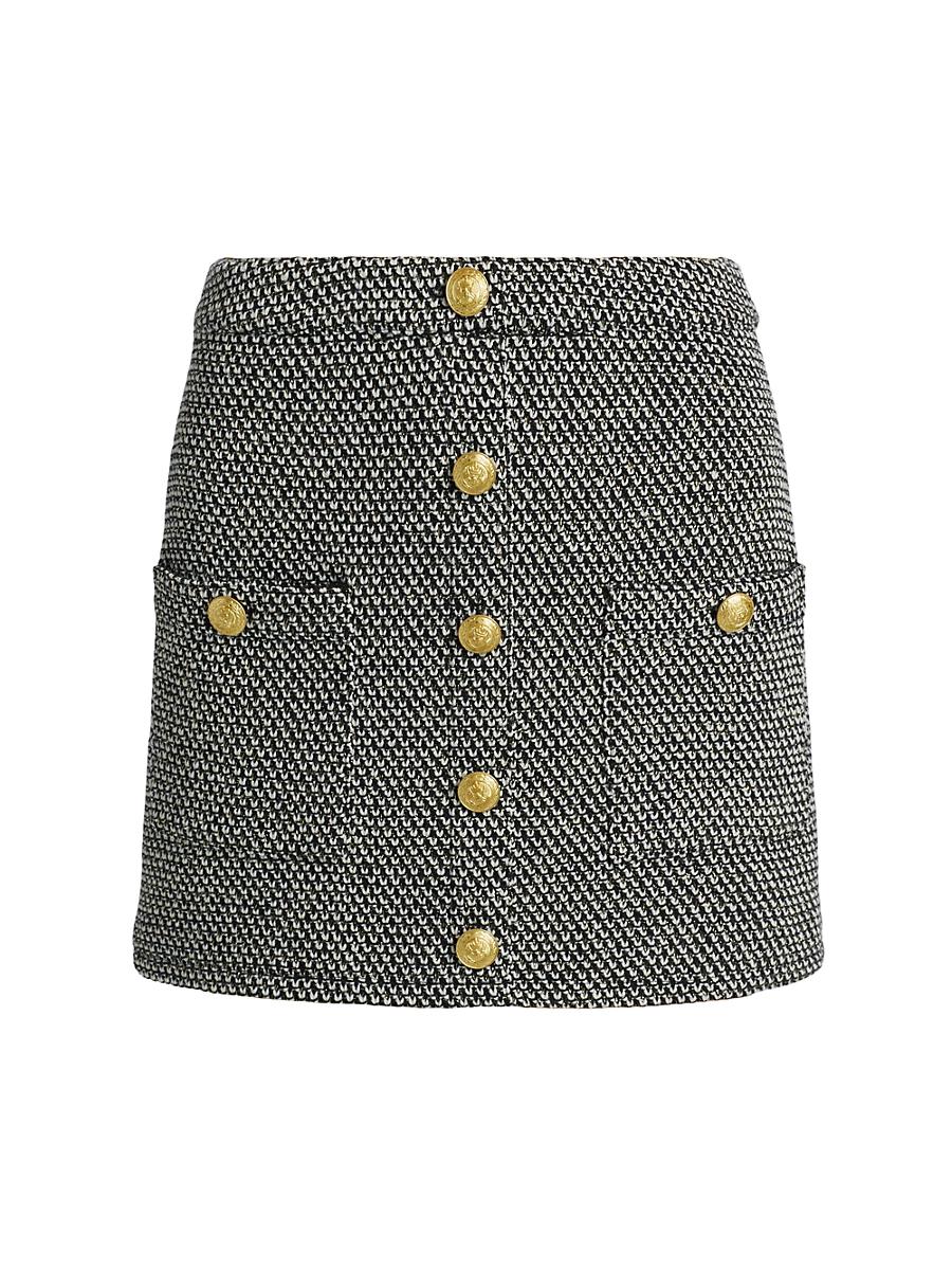 Womens Zander Button A-Line Miniskrt Product Image