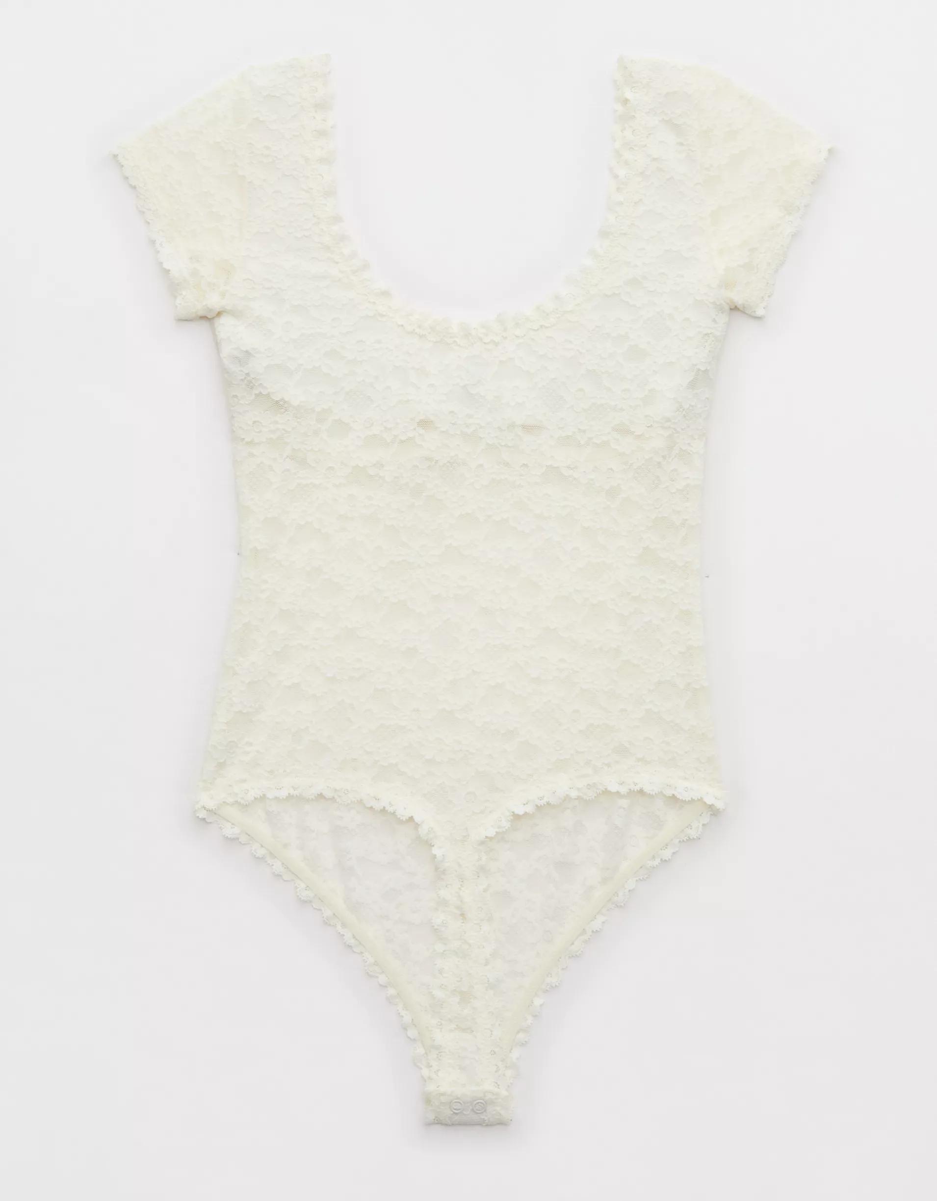 Show Off Vintage Lace Short Sleeve Bodysuit Product Image